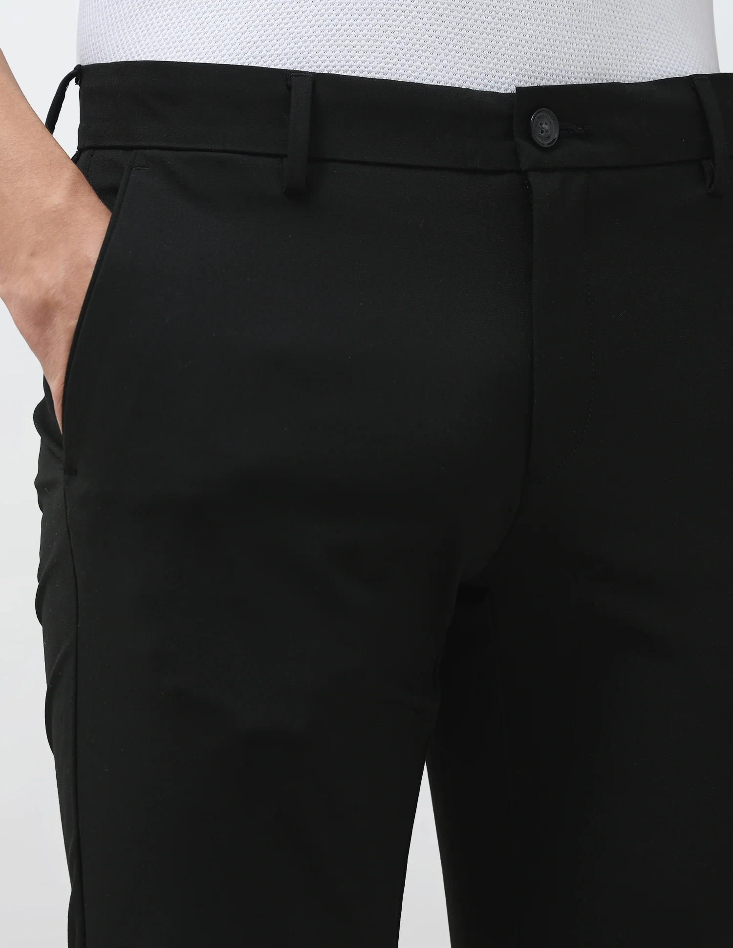 Mid Rise Satin Trousers - Image 7