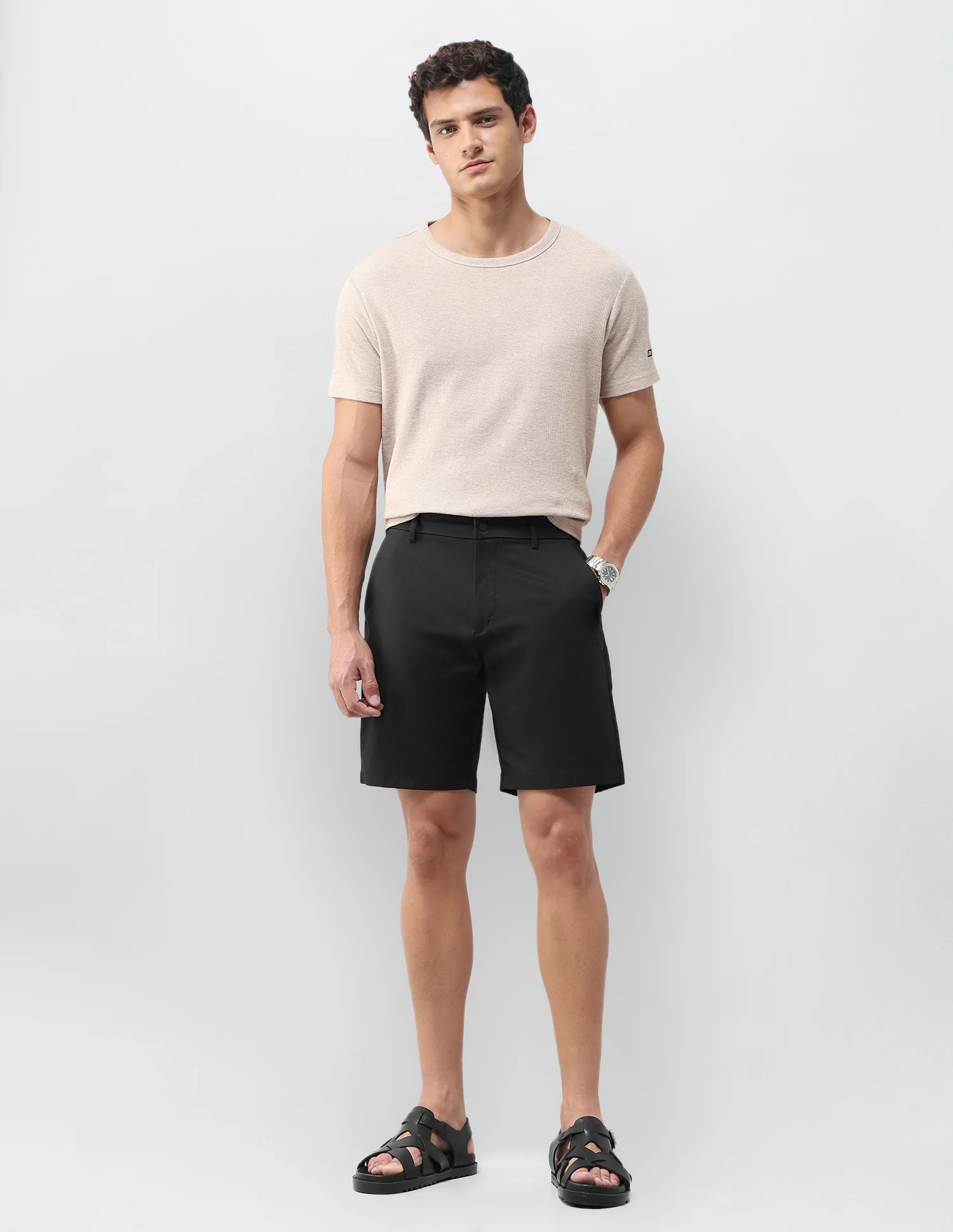Mid Rise Slim Fit Shorts - Image 3
