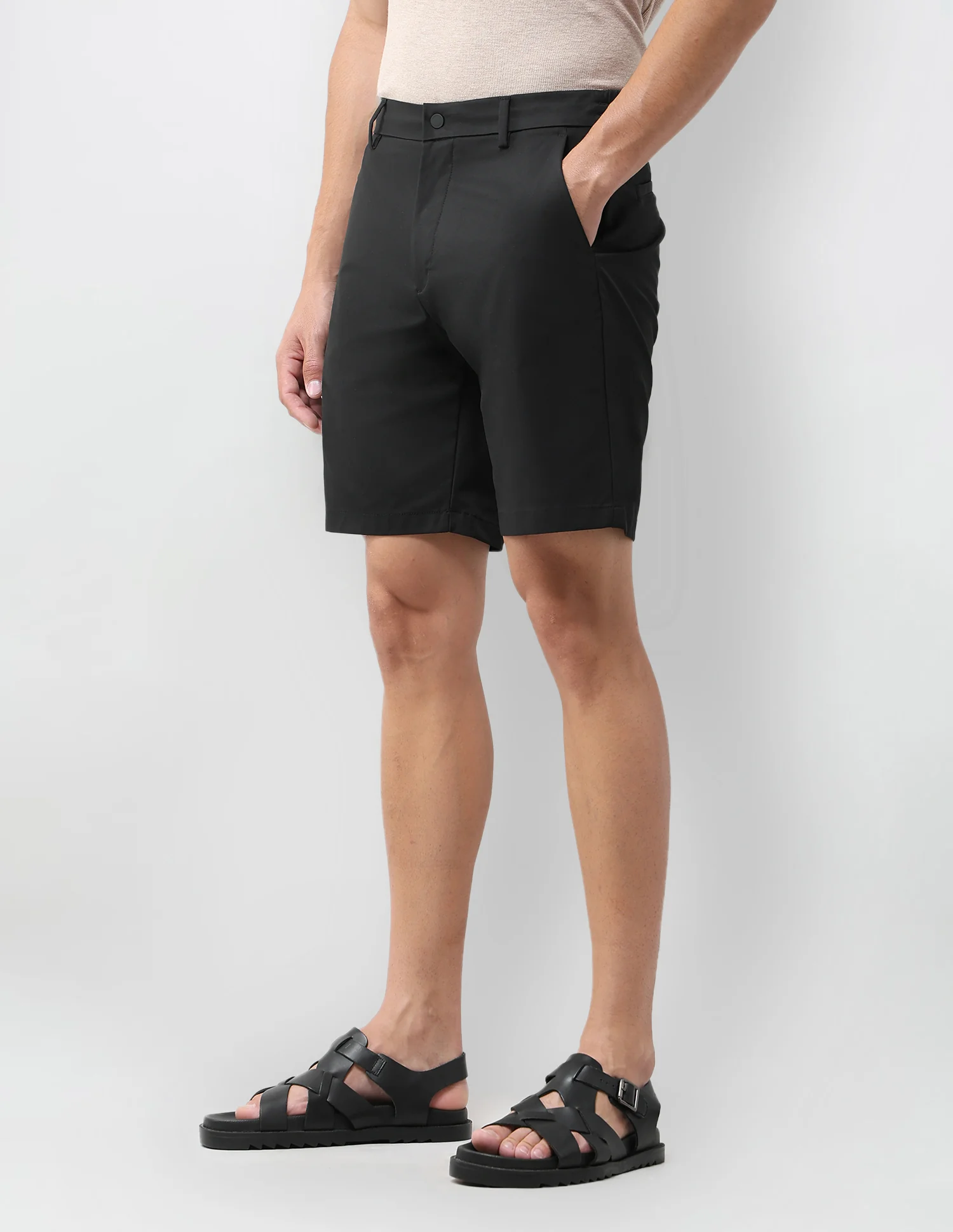 Mid Rise Slim Fit Shorts - Image 4