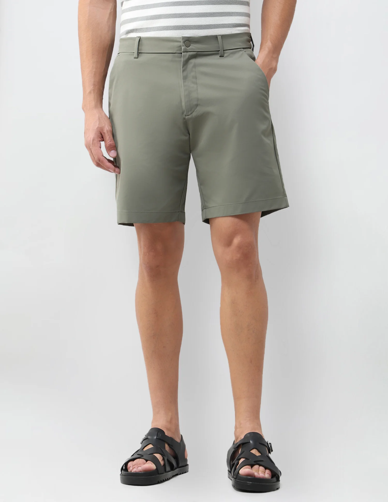 Mid Rise Slim Fit Shorts - Image 6