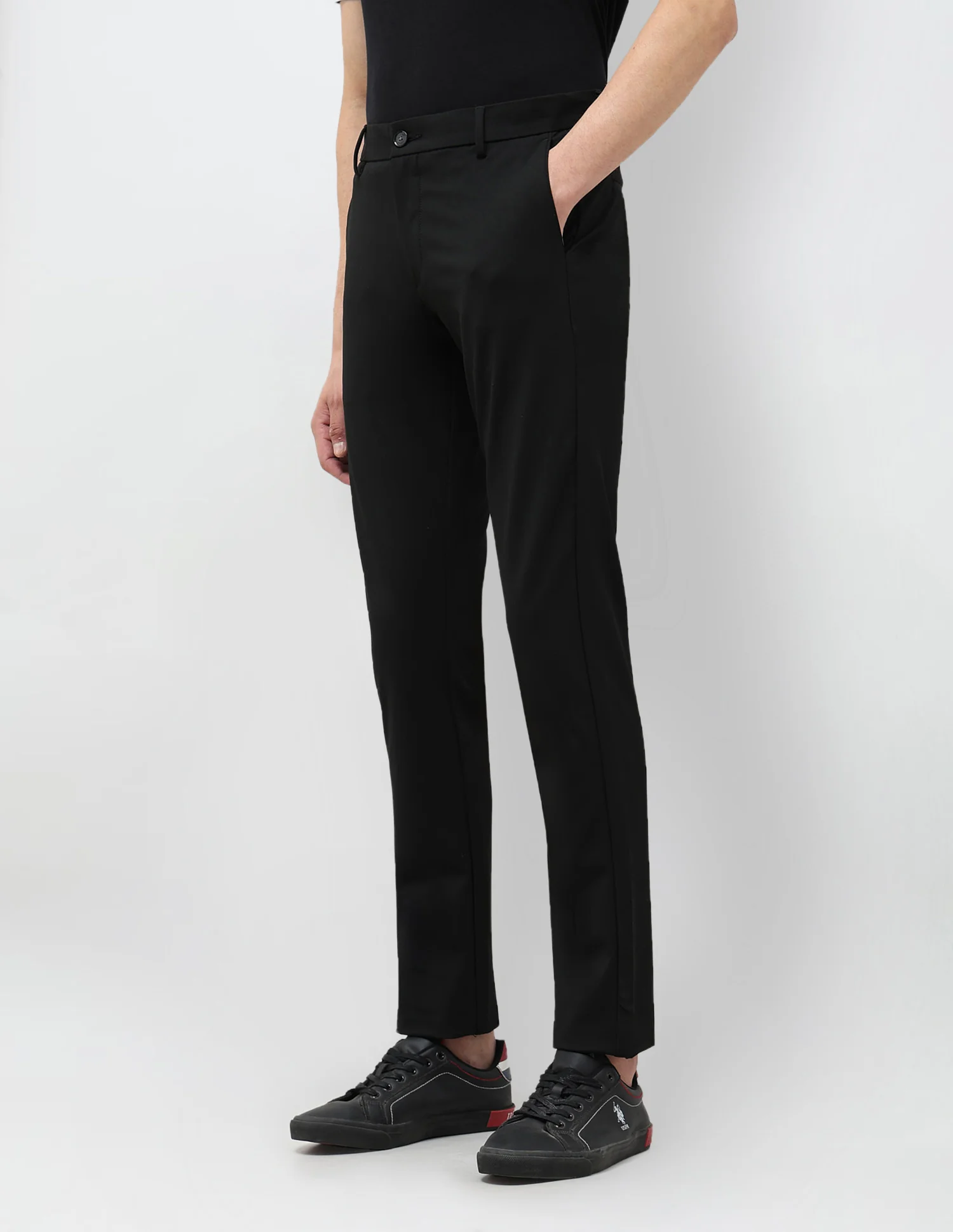 Mid Rise Slim Fit Trousers - Image 4