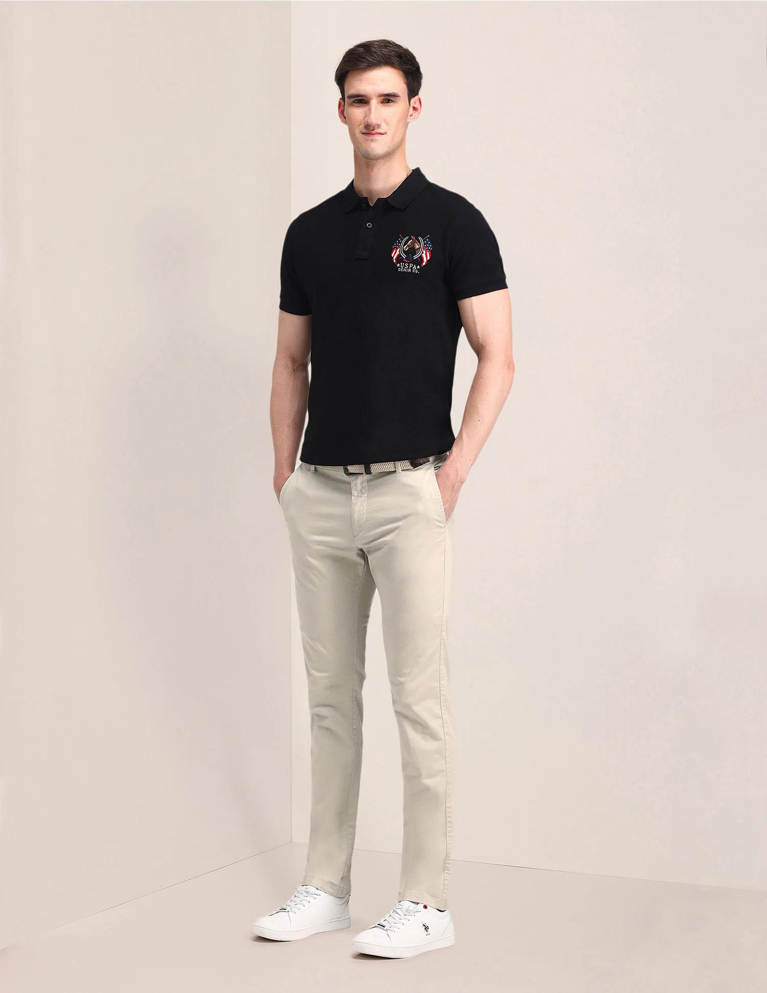 Mid Rise Slim Fit Trousers - Image 3