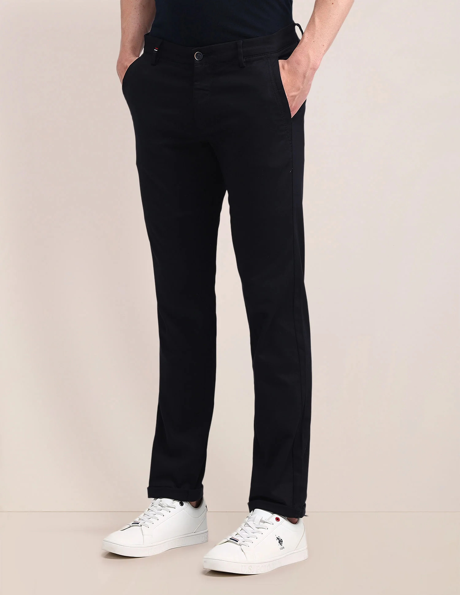 Mid Rise Slim Fit Trousers - Image 2