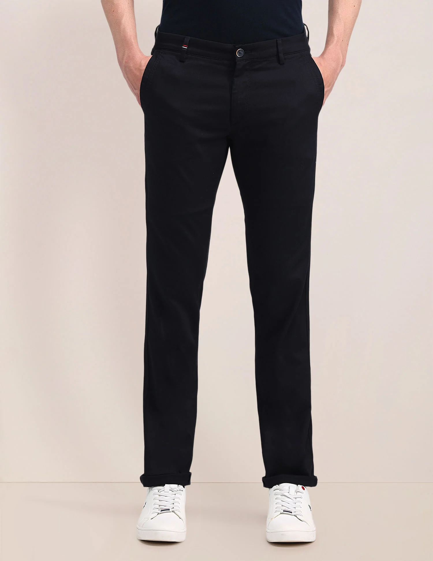 Mid Rise Slim Fit Trousers - Image 3