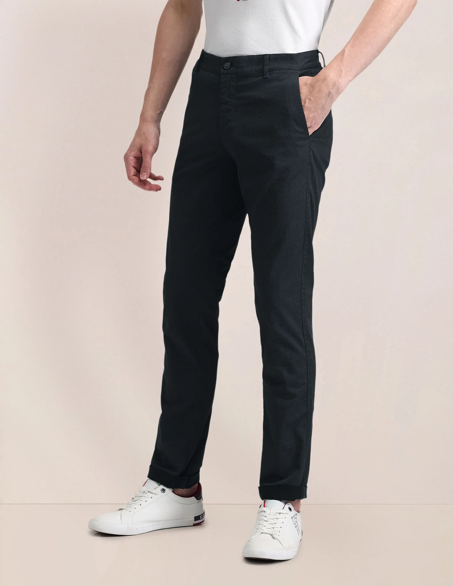 Mid Rise Slim Fit Trousers - Image 4