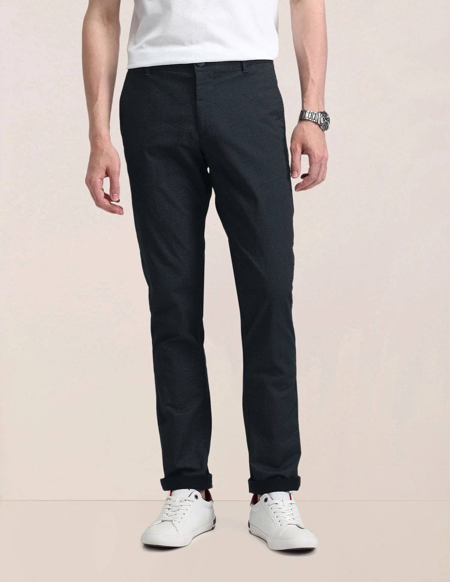 Mid Rise Slim Fit Trousers - Image 6