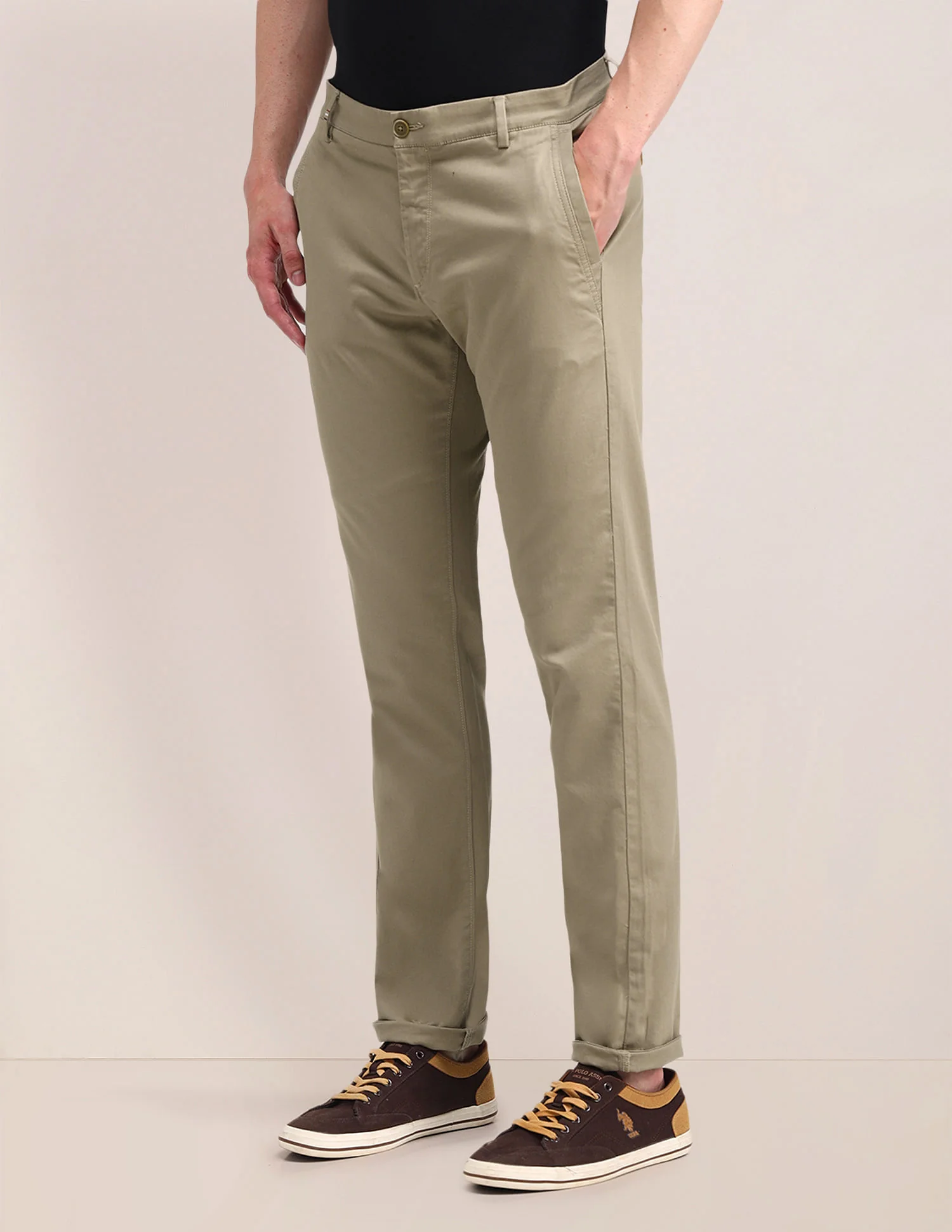 Mid Rise Slim Fit Trousers - Image 4