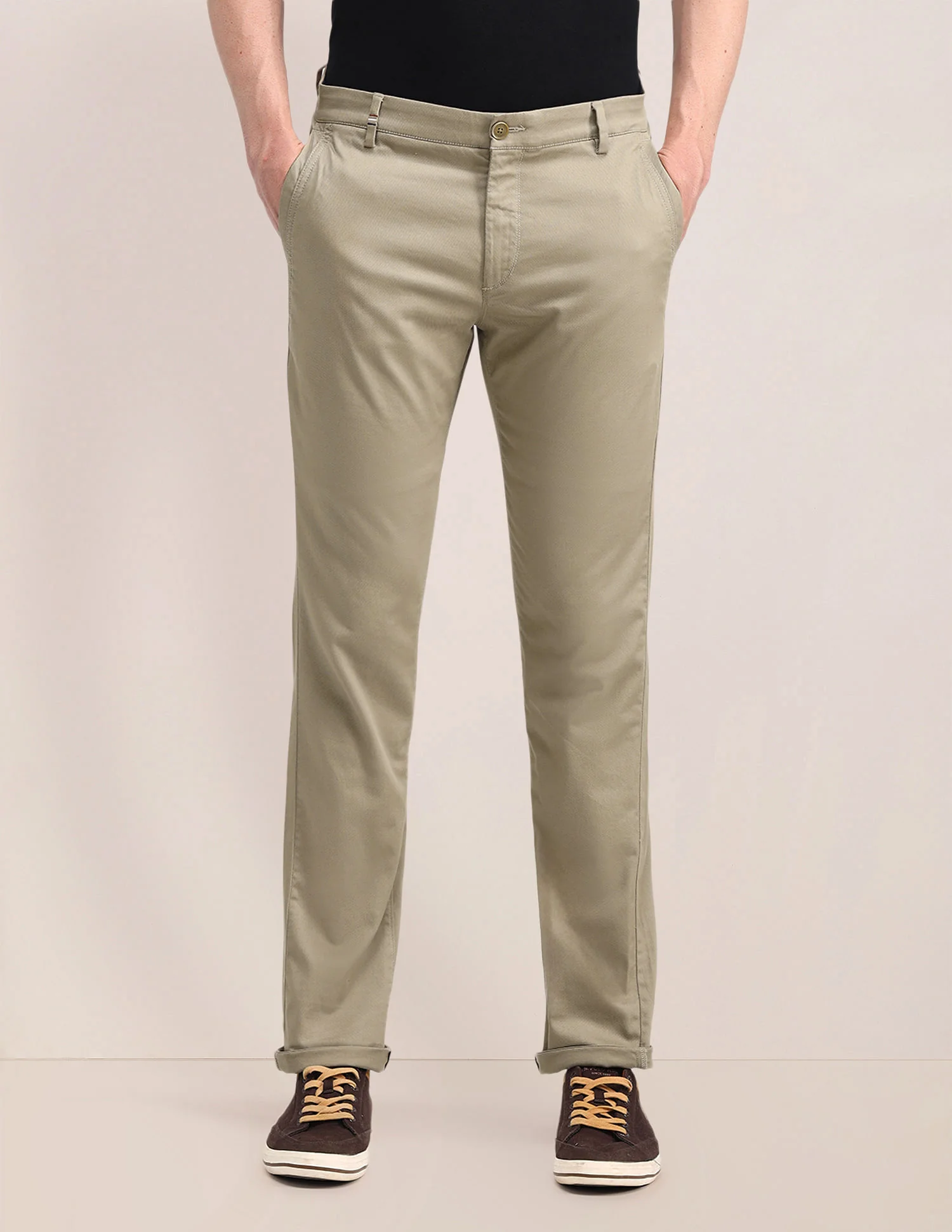 Mid Rise Slim Fit Trousers - Image 6