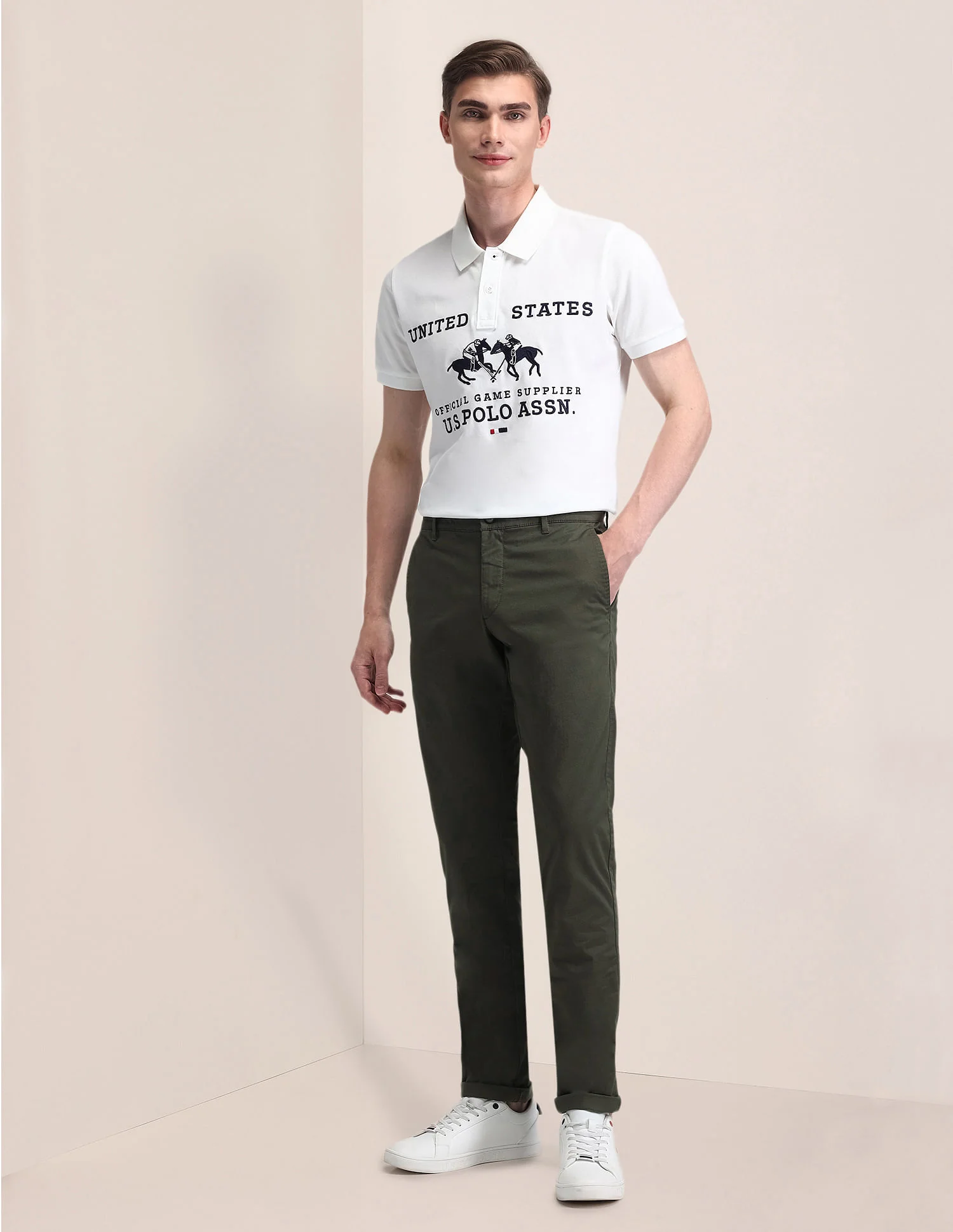 Mid Rise Slim Fit Trousers - Image 3