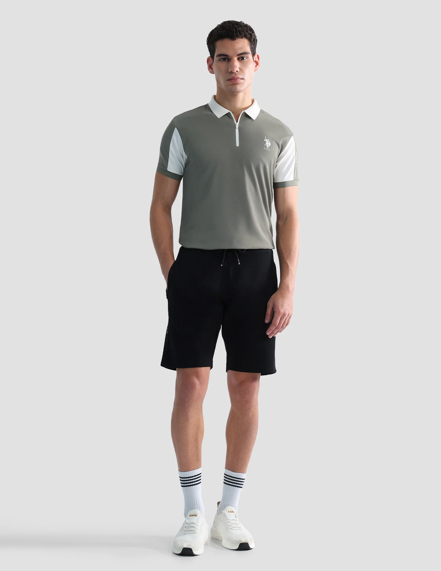 Mid Rise Solid Active Shorts - Image 3