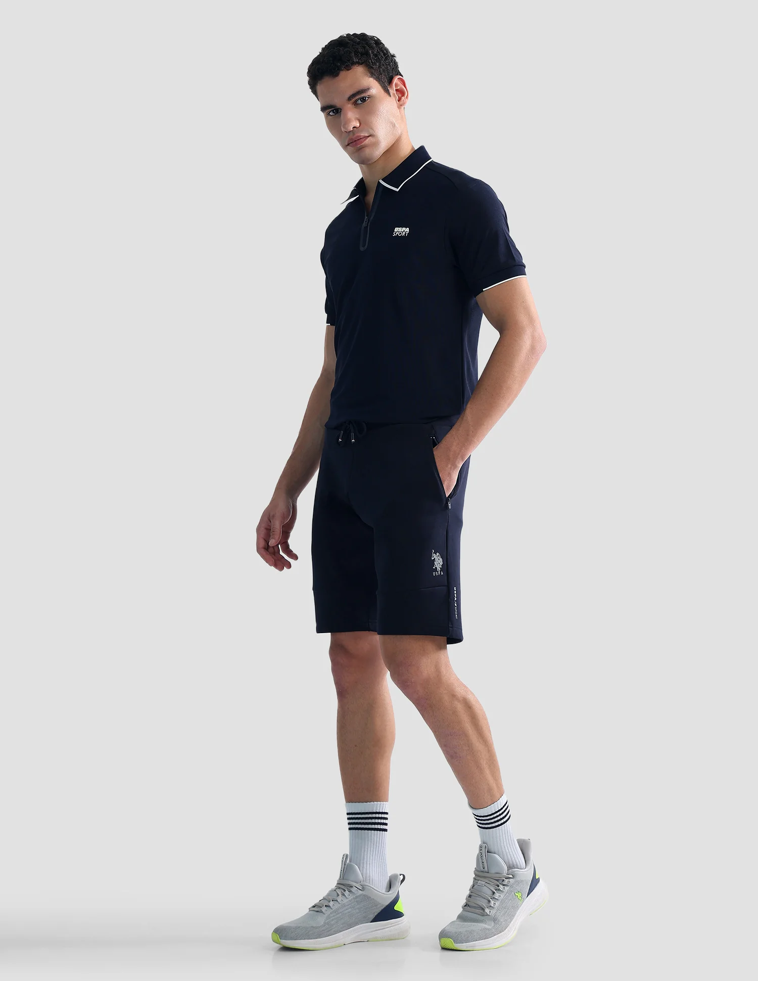 Mid Rise Solid Active Shorts - Image 3
