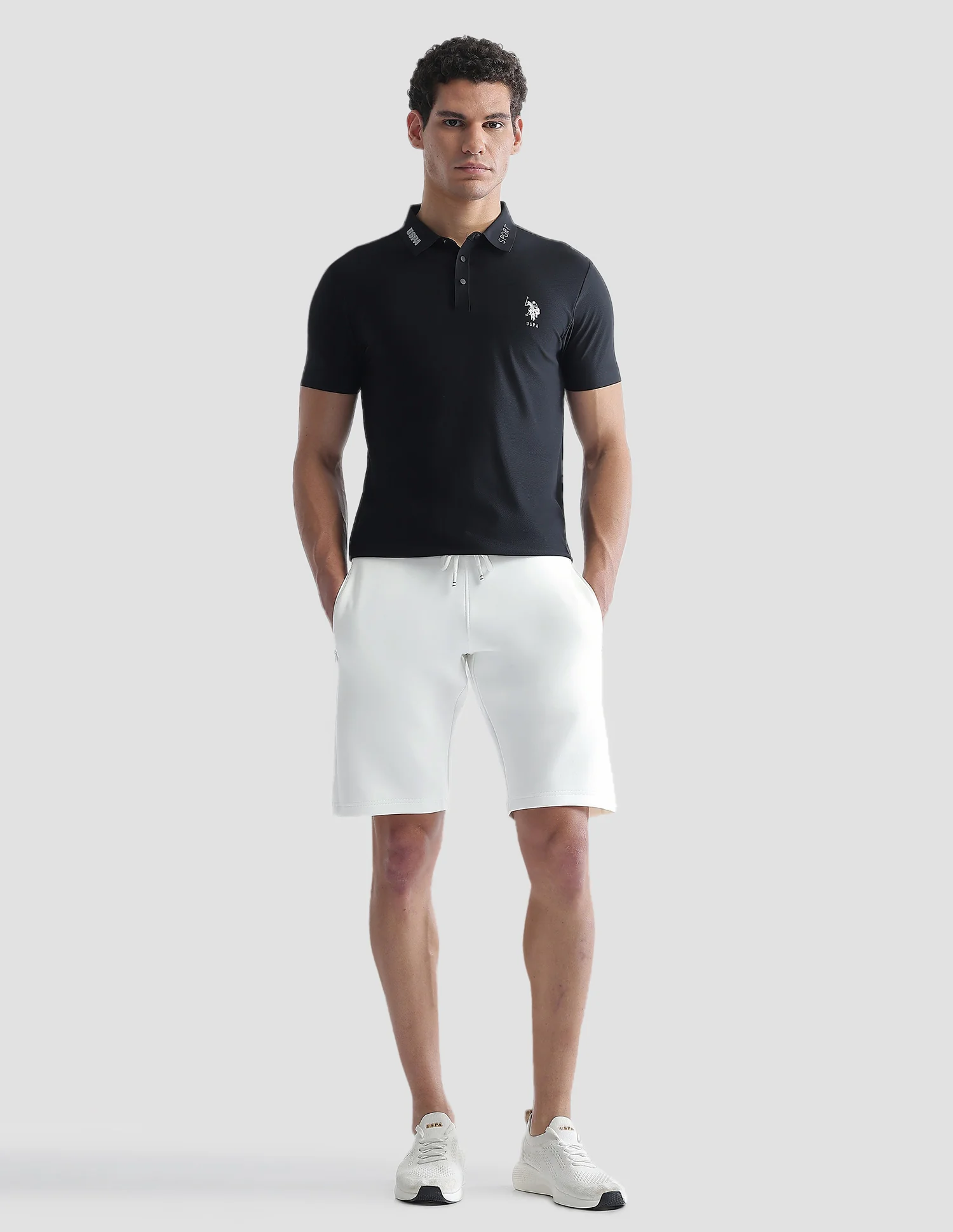 Mid Rise Solid Active Shorts - Image 3