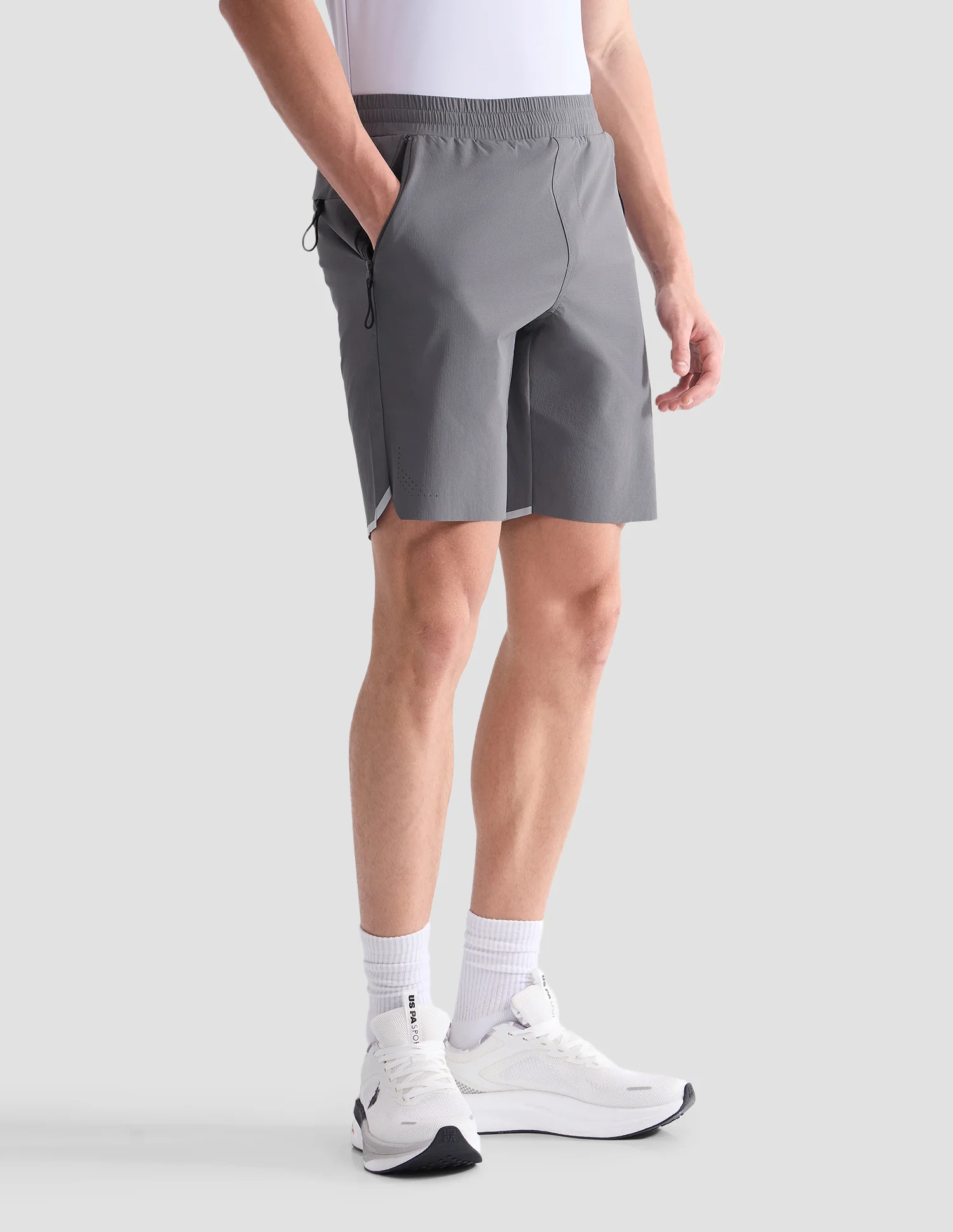 Mid Rise Solid Active Shorts - Image 4