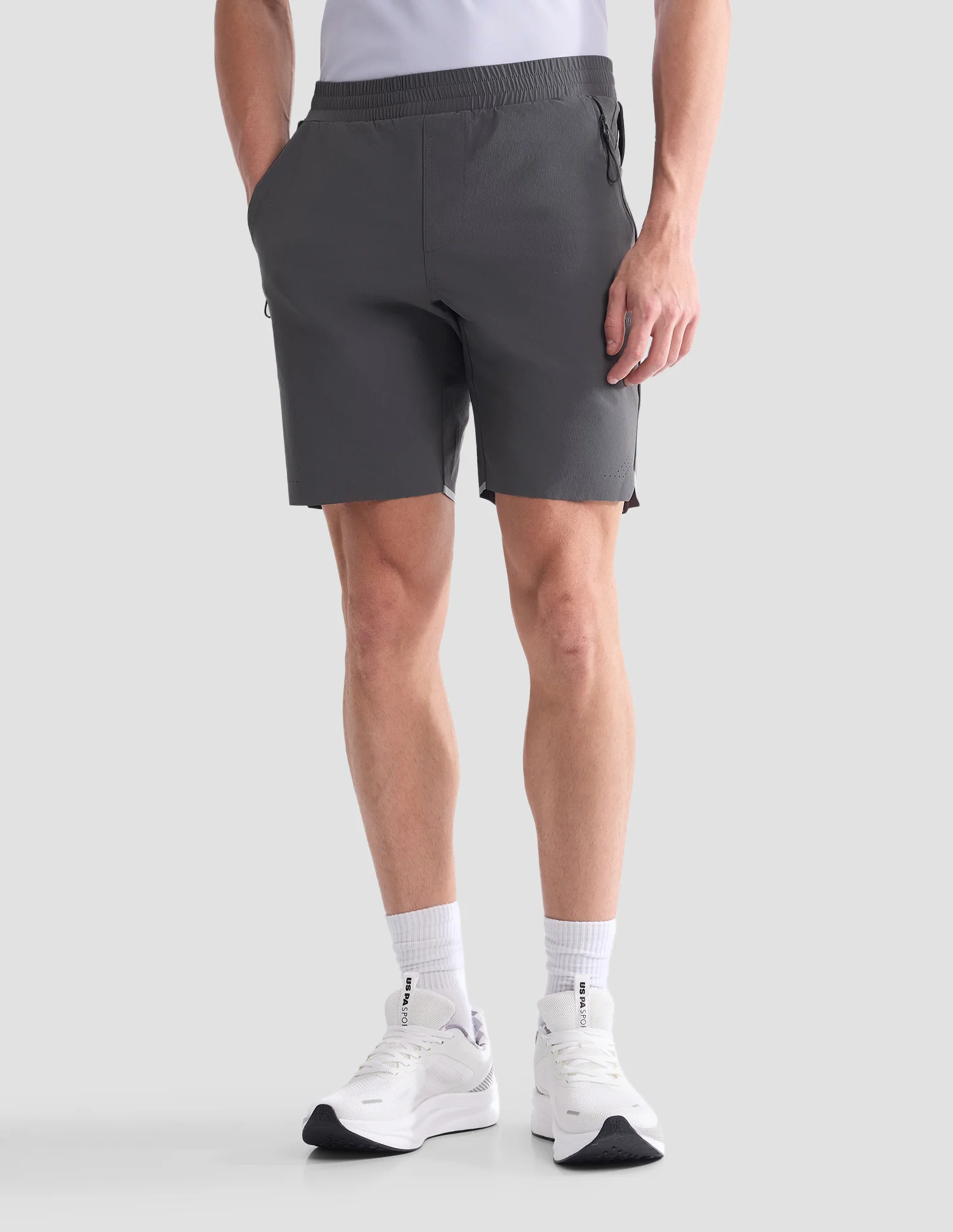 Mid Rise Solid Active Shorts - Image 6