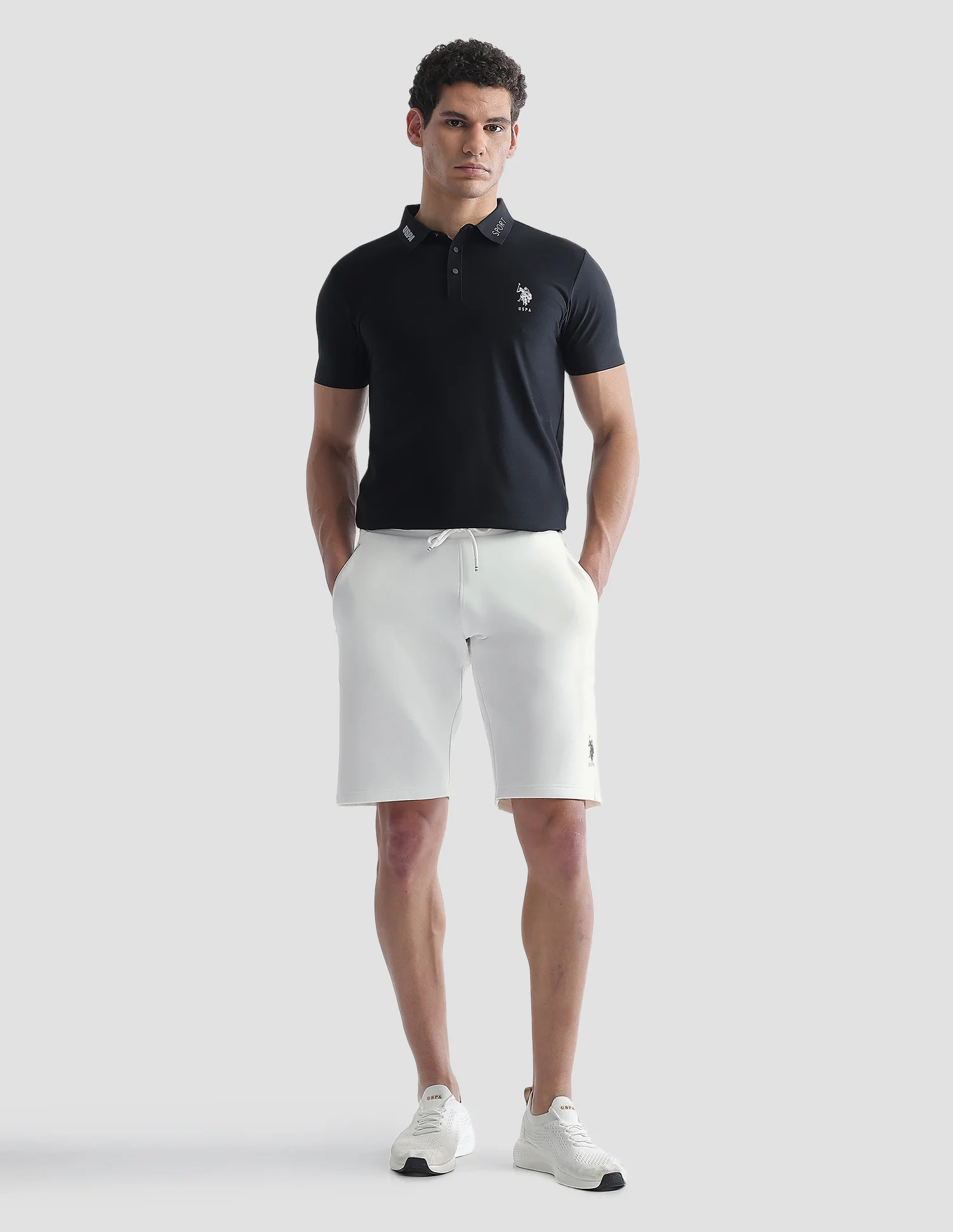 Mid Rise Solid Active Shorts - Image 3