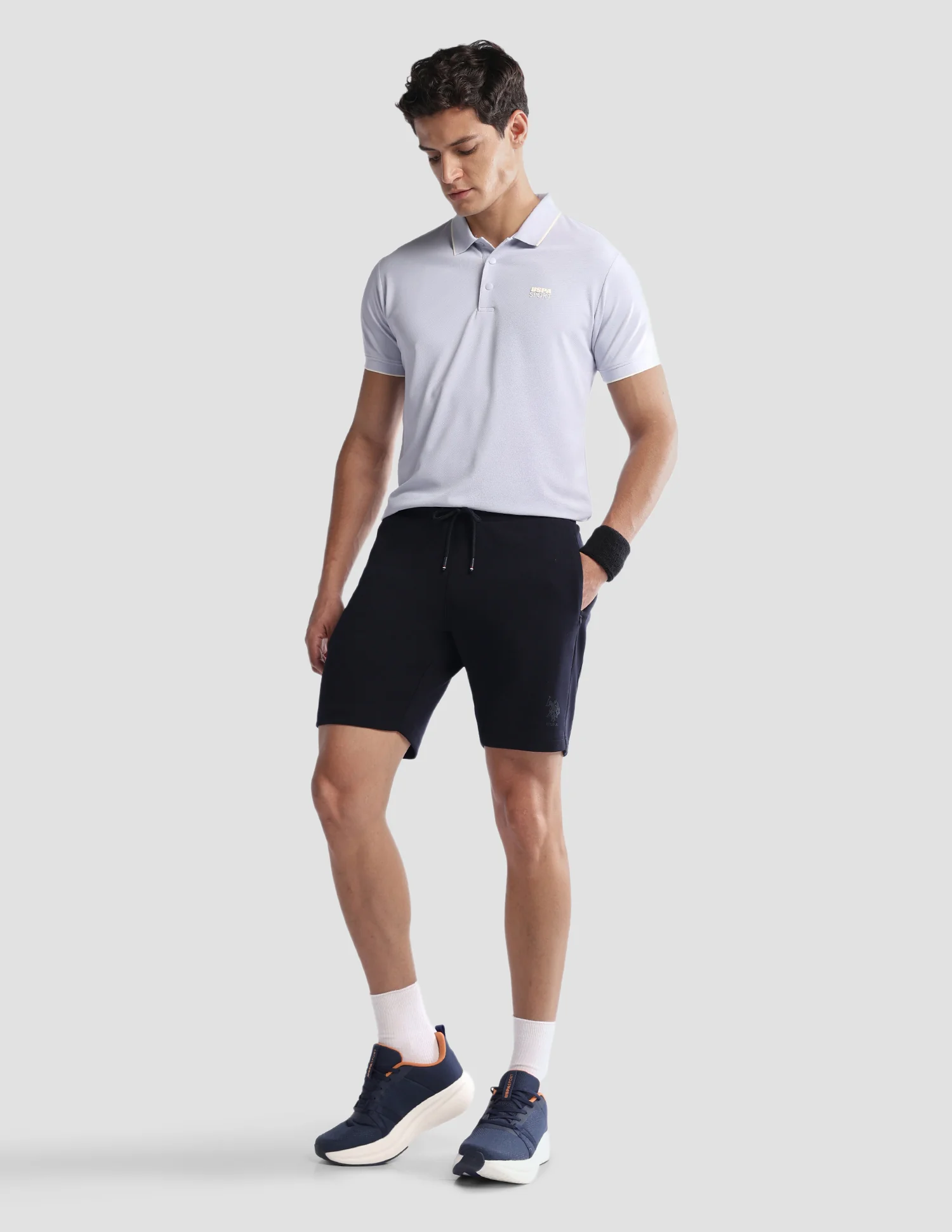 Mid Rise Solid Active Shorts - Image 3