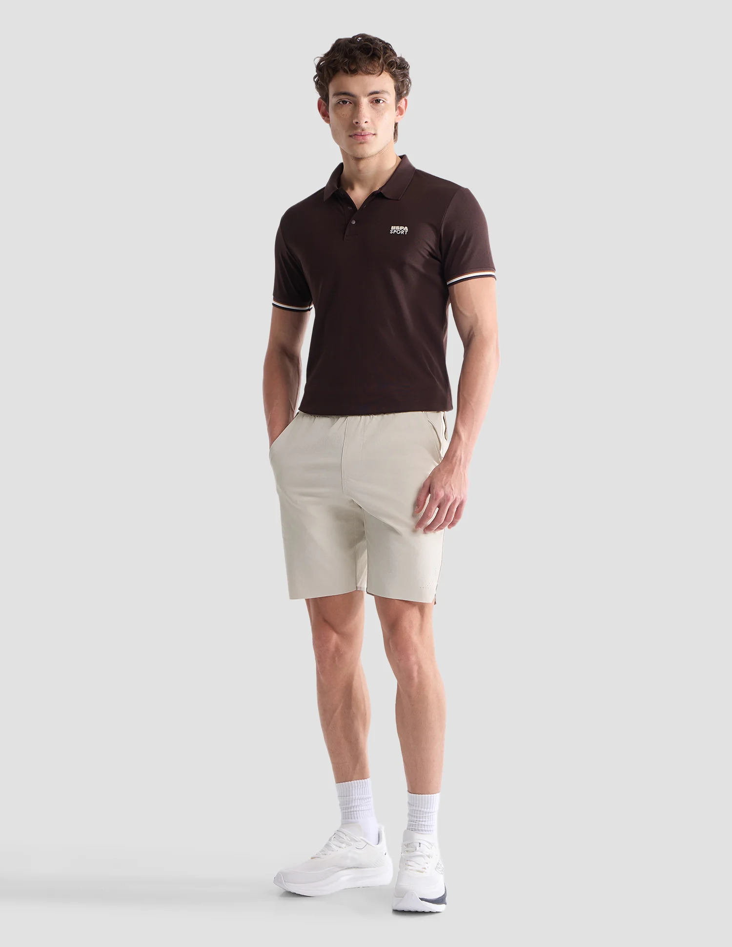 Mid Rise Solid Active Shorts - Image 3