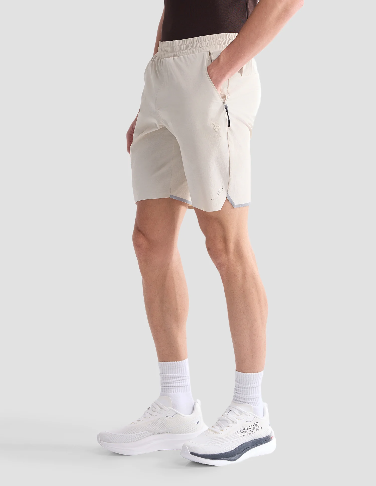 Mid Rise Solid Active Shorts - Image 4