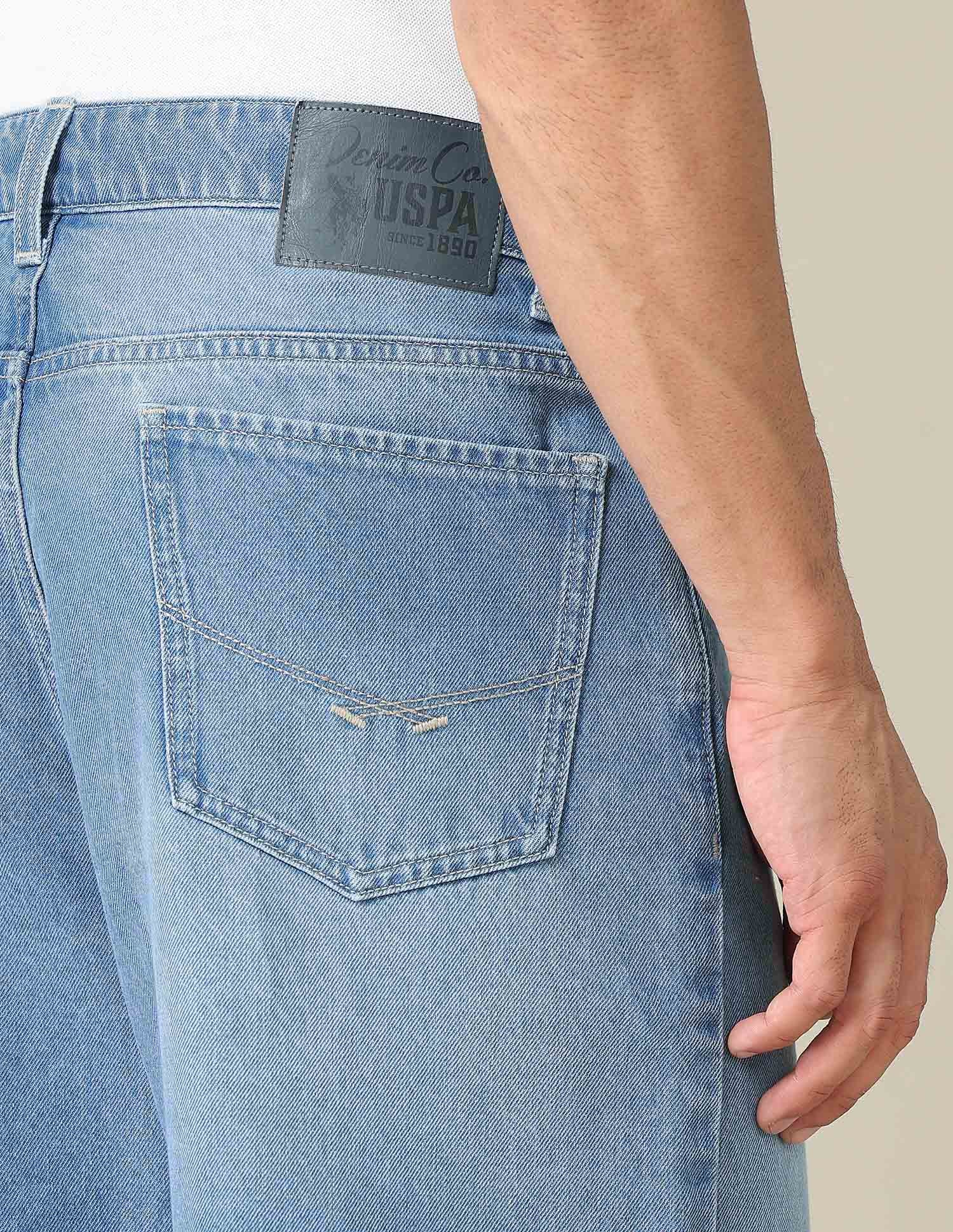 Mid Rise Solid Denim Shorts - Image 8