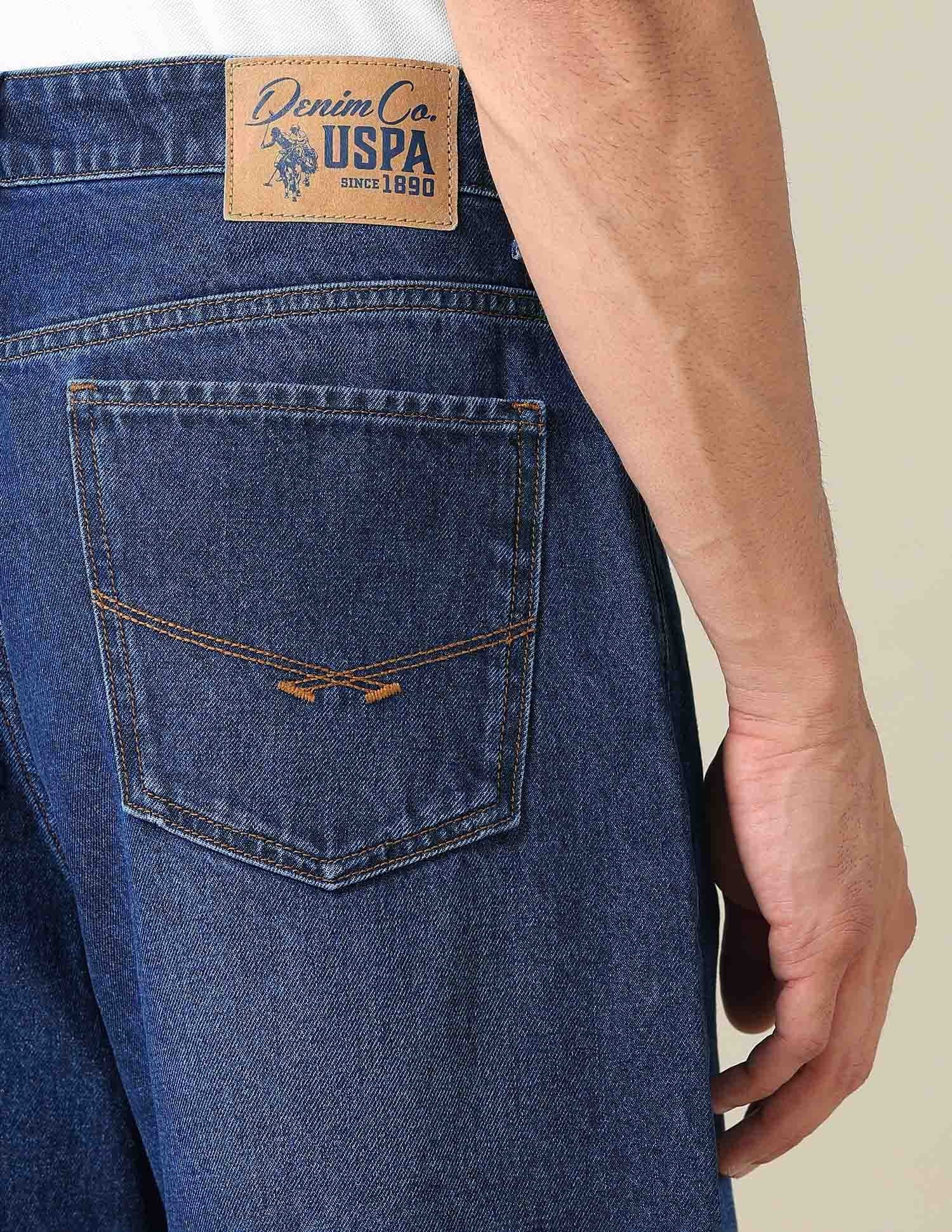 Mid Rise Solid Denim Shorts - Image 8