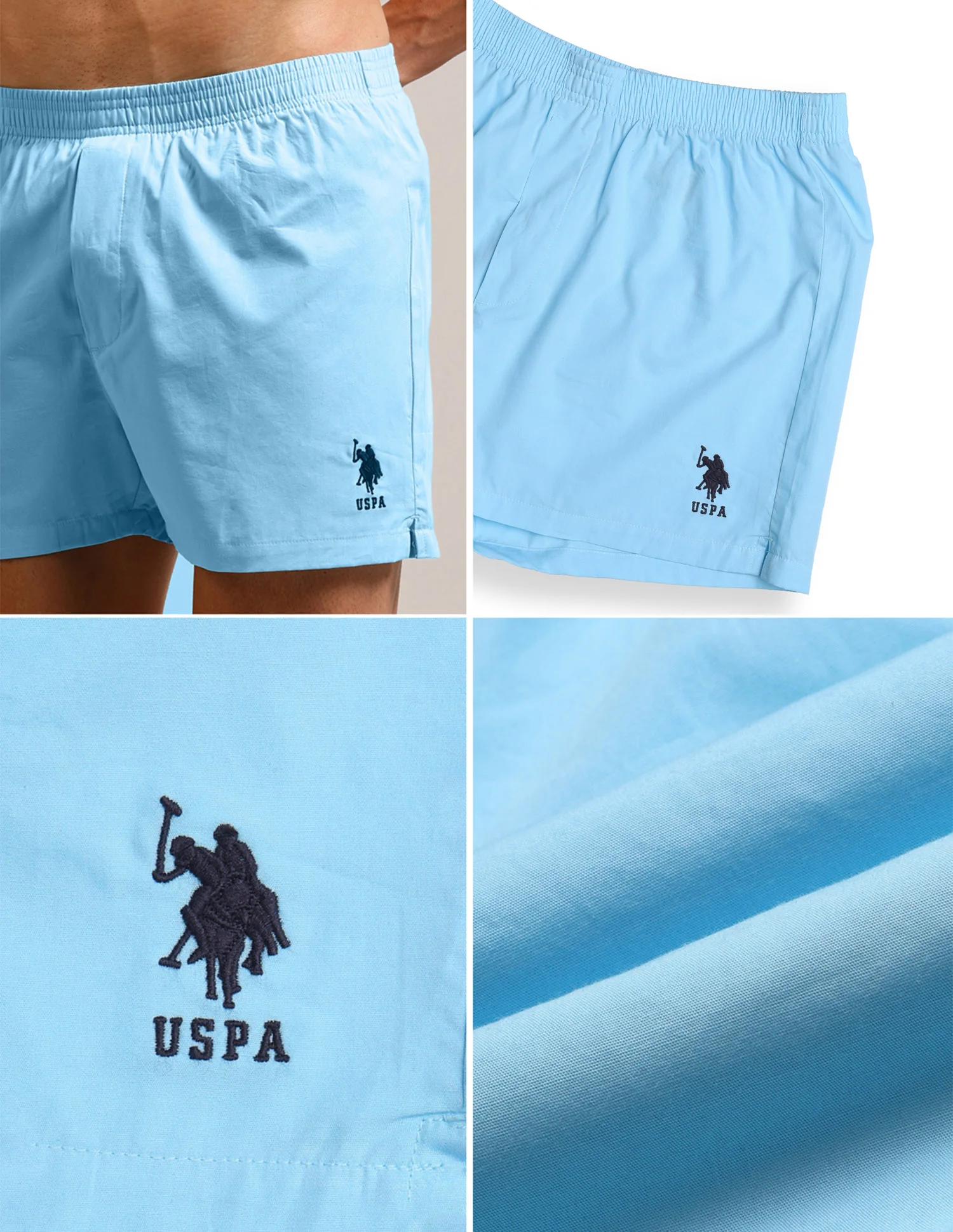 Mid Rise Solid Lounge Shorts - Pack Of 2 - Image 10