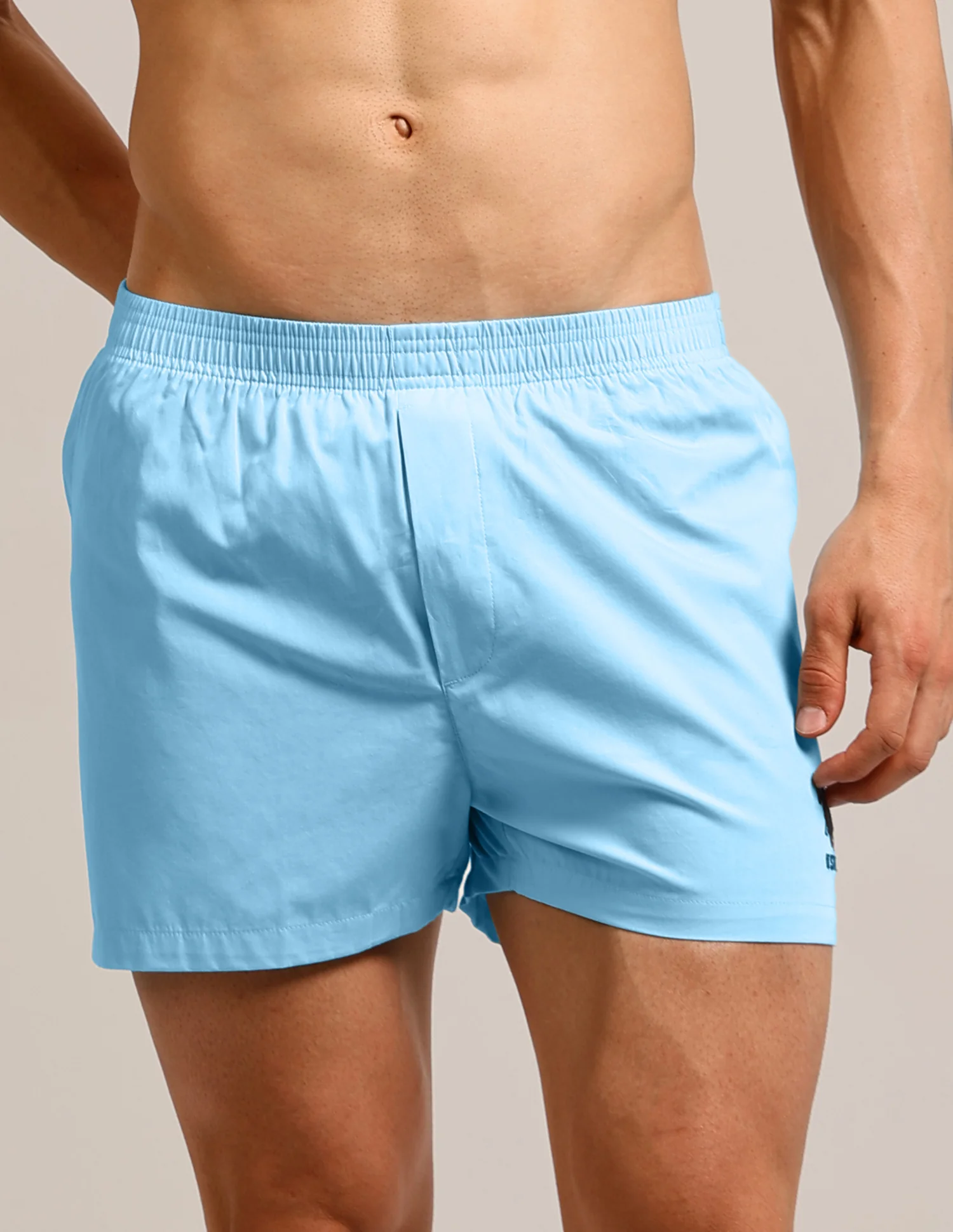 Mid Rise Solid Lounge Shorts - Pack Of 2 - Image 6