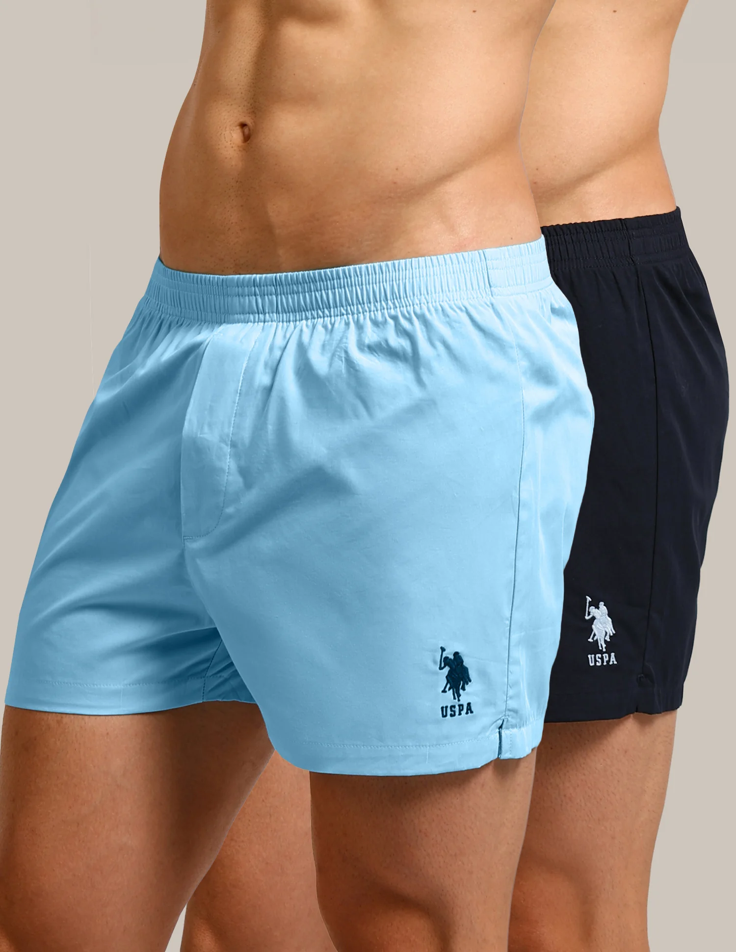 Mid Rise Solid Lounge Shorts - Pack Of 2 - Image 9