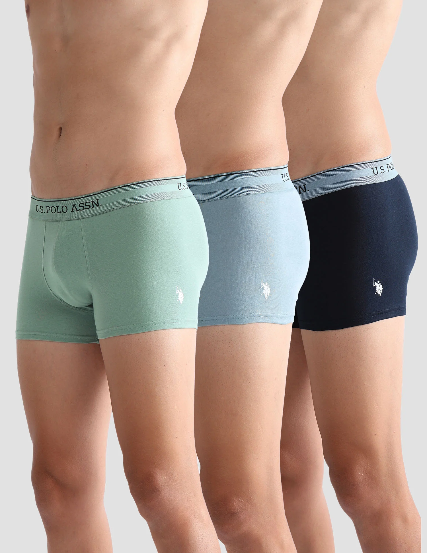 Mid Rise Solid OET15 Trunks - Pack Of 3 - Image 8