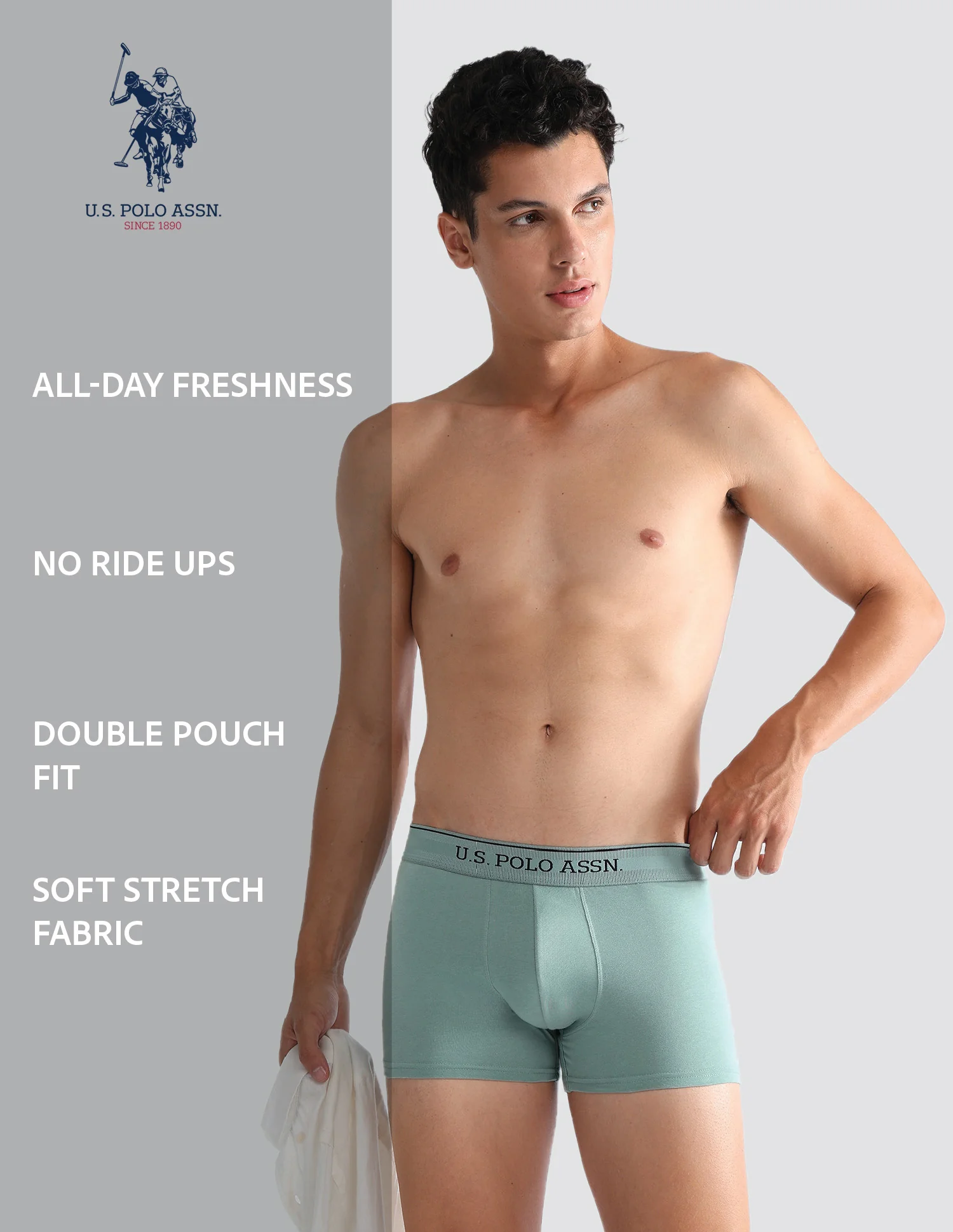 Mid Rise Solid OET15 Trunks - Pack Of 3 - Image 12