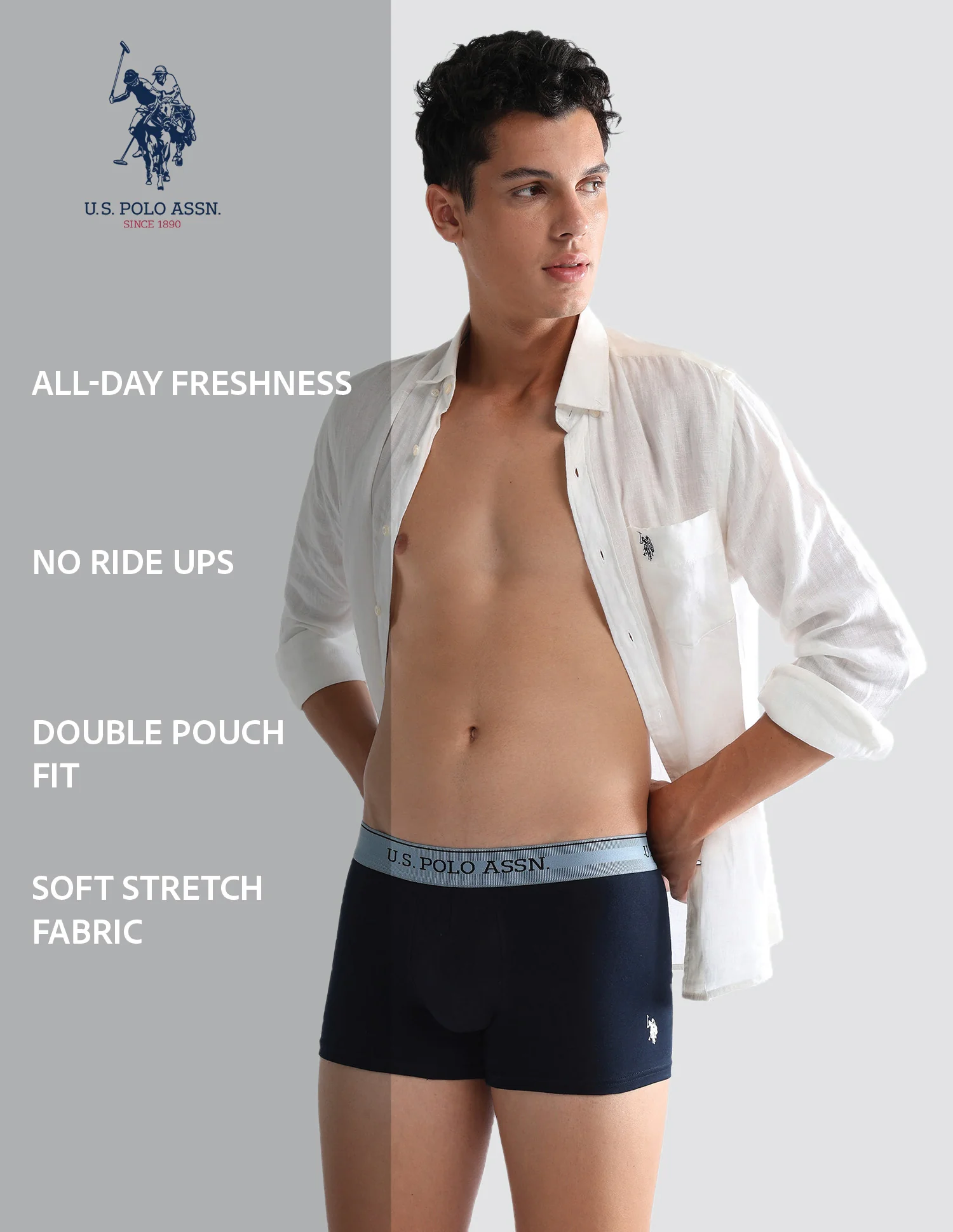Mid Rise Solid OET15 Trunks - Pack Of 3 - Image 12