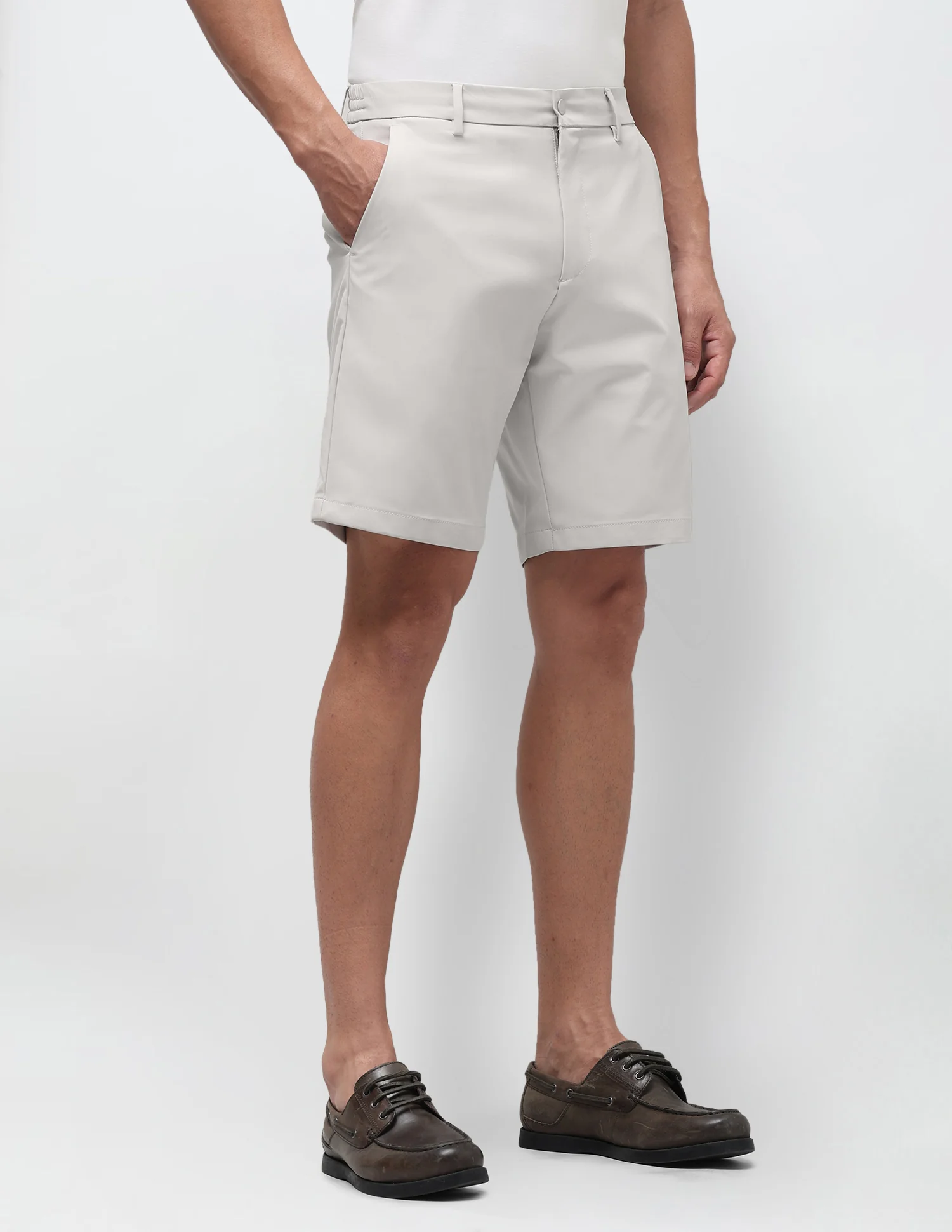 Mid Rise Solid Shorts - Image 4