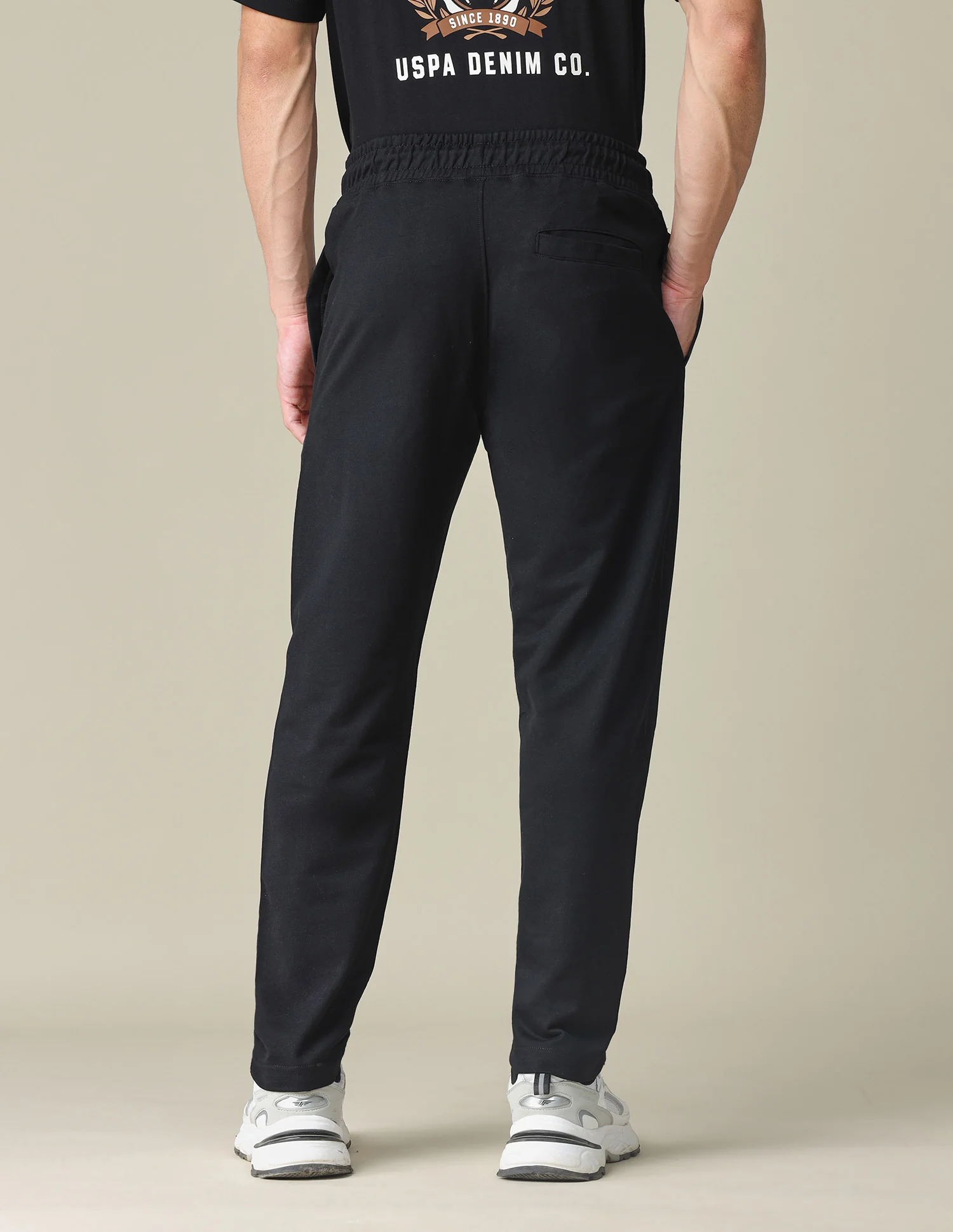 Mid Rise Solid Track Pants - Image 5
