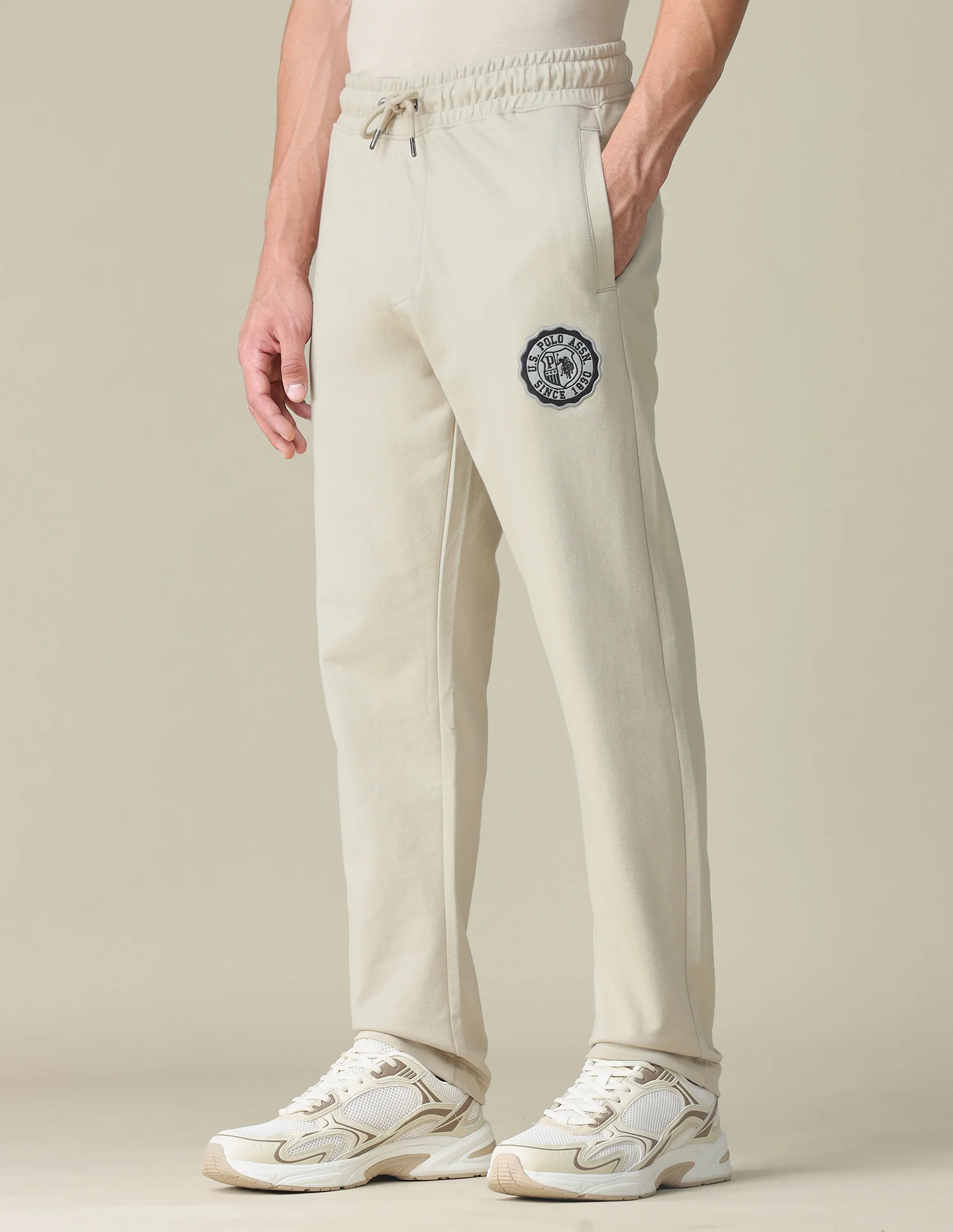 Mid Rise Solid Track Pants - Image 4