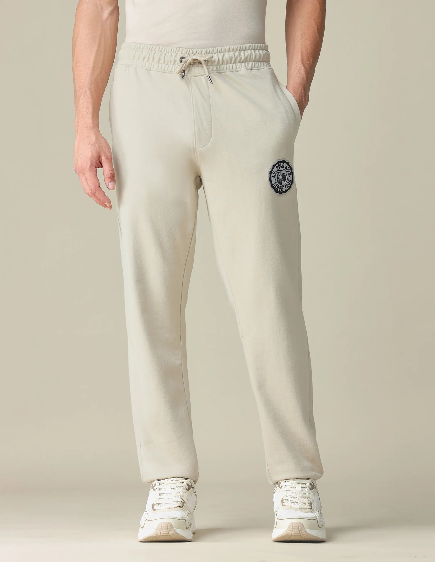 Mid Rise Solid Track Pants - Image 6