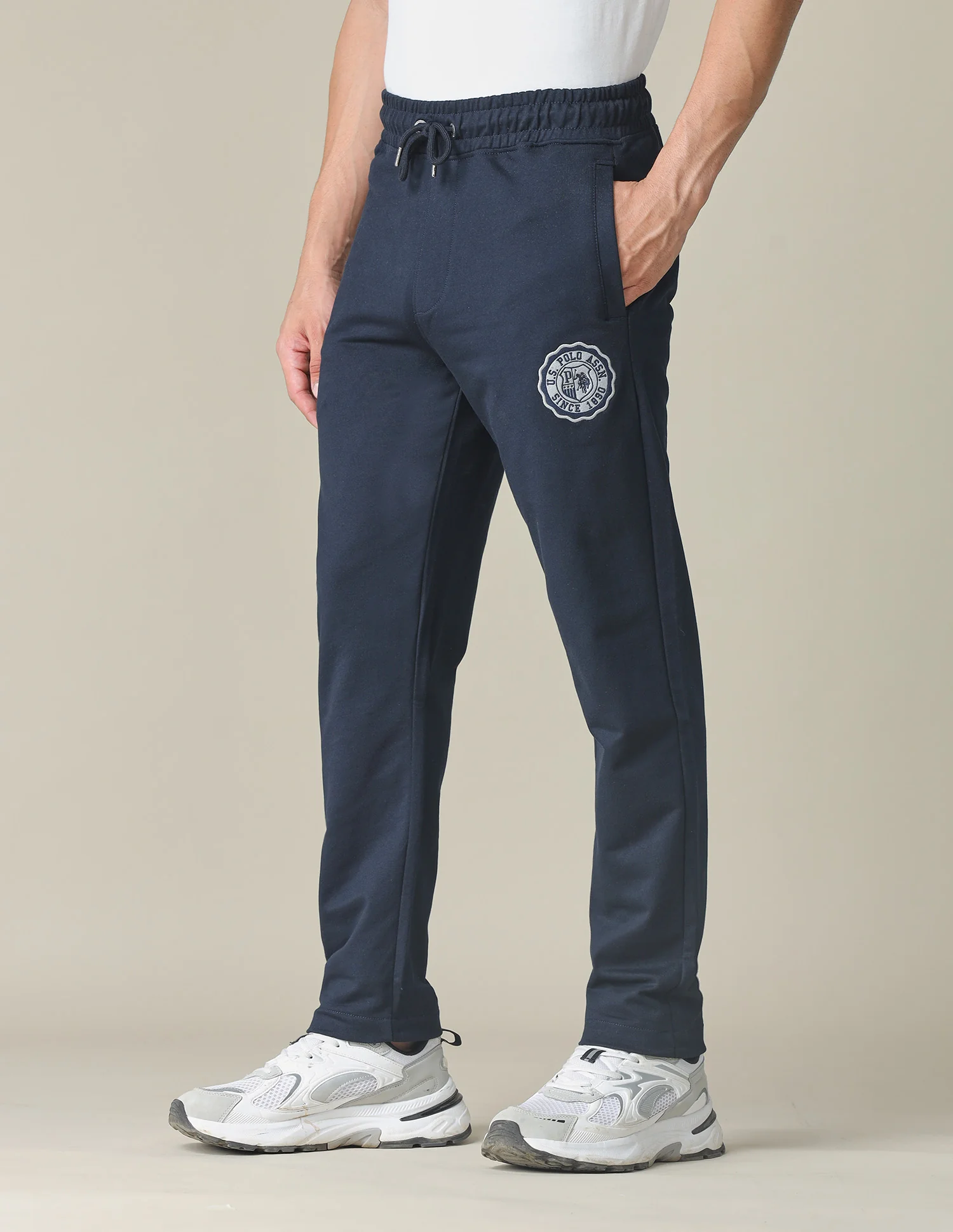 Mid Rise Solid Track Pants - Image 4