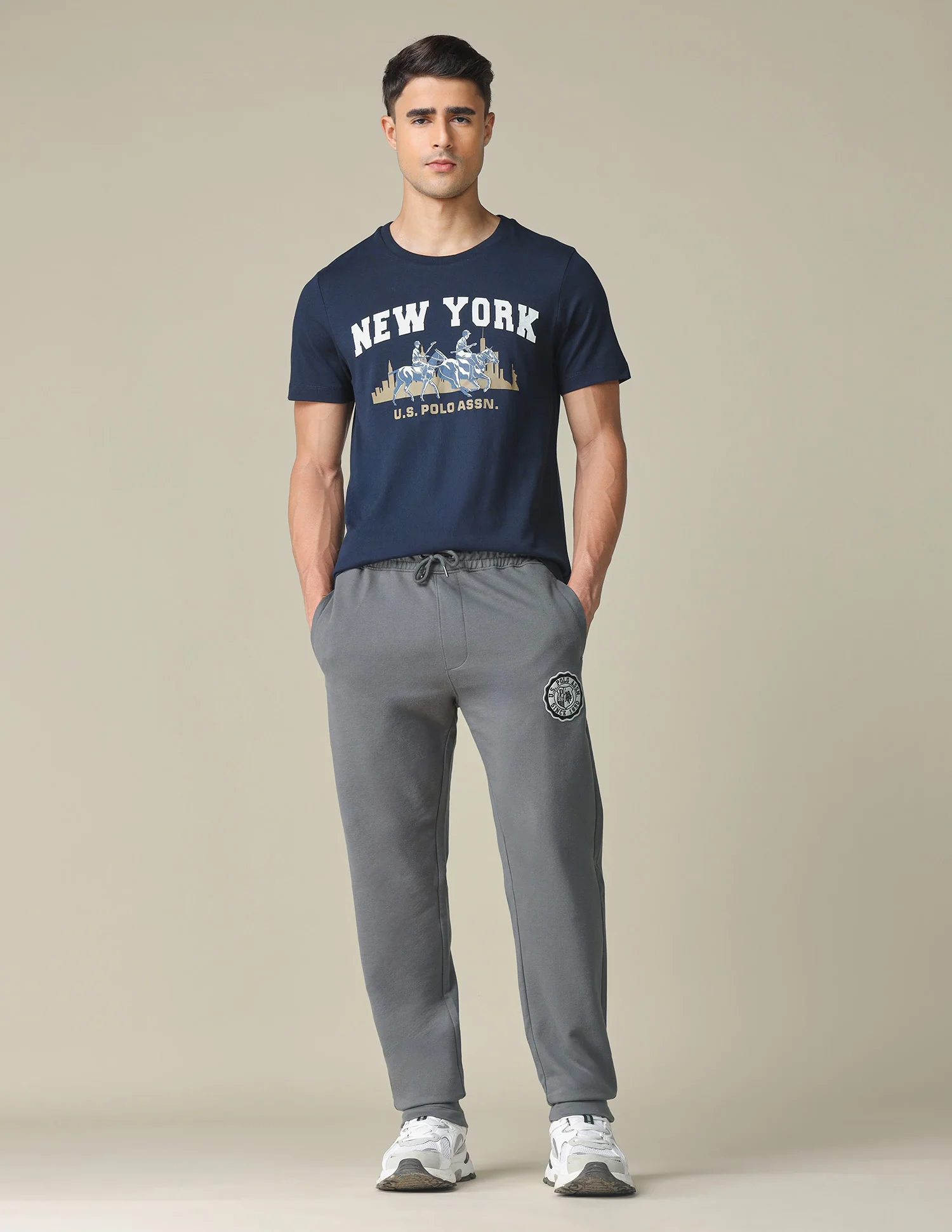 Mid Rise Solid Track Pants - Image 3