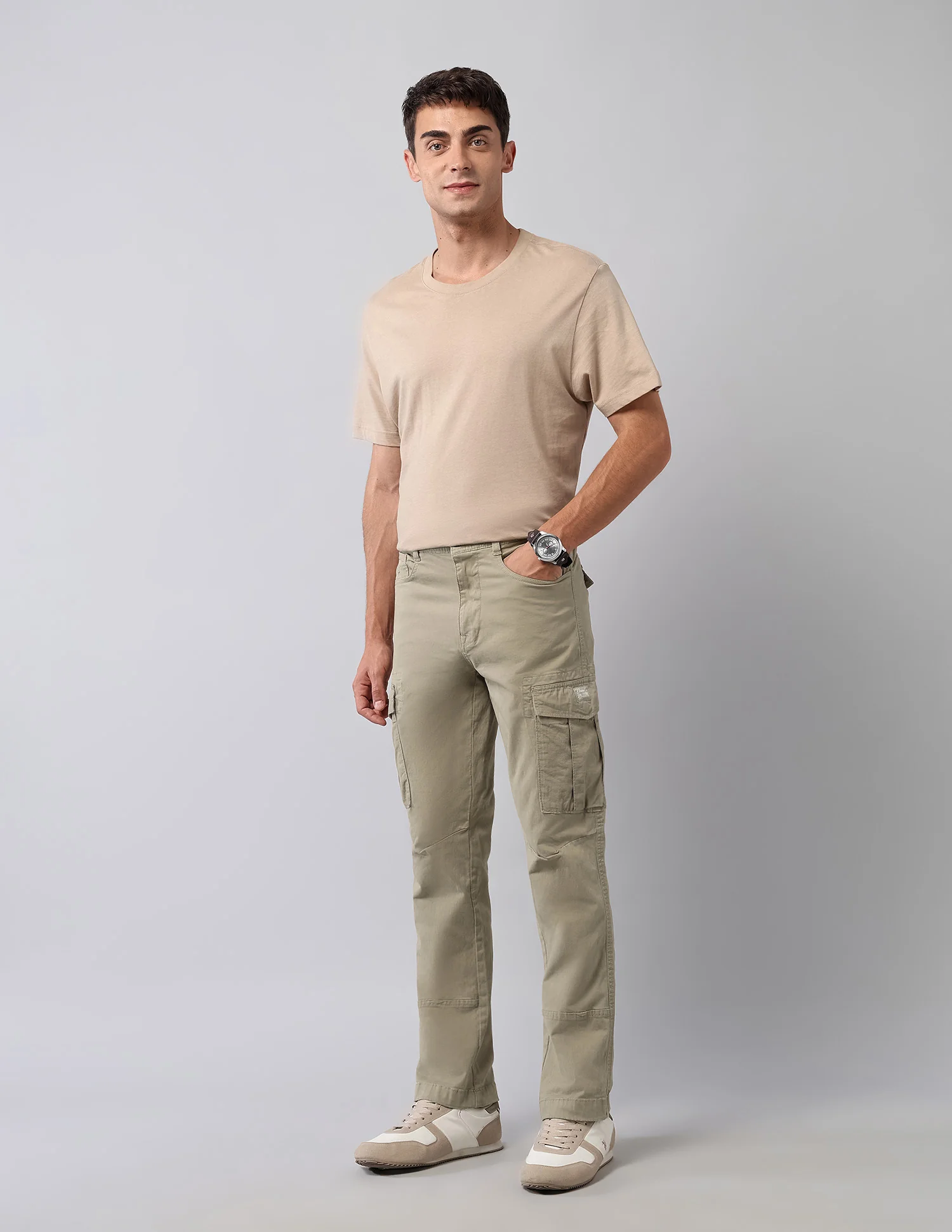 Mid Rise Straight Fit Cargos - Image 3