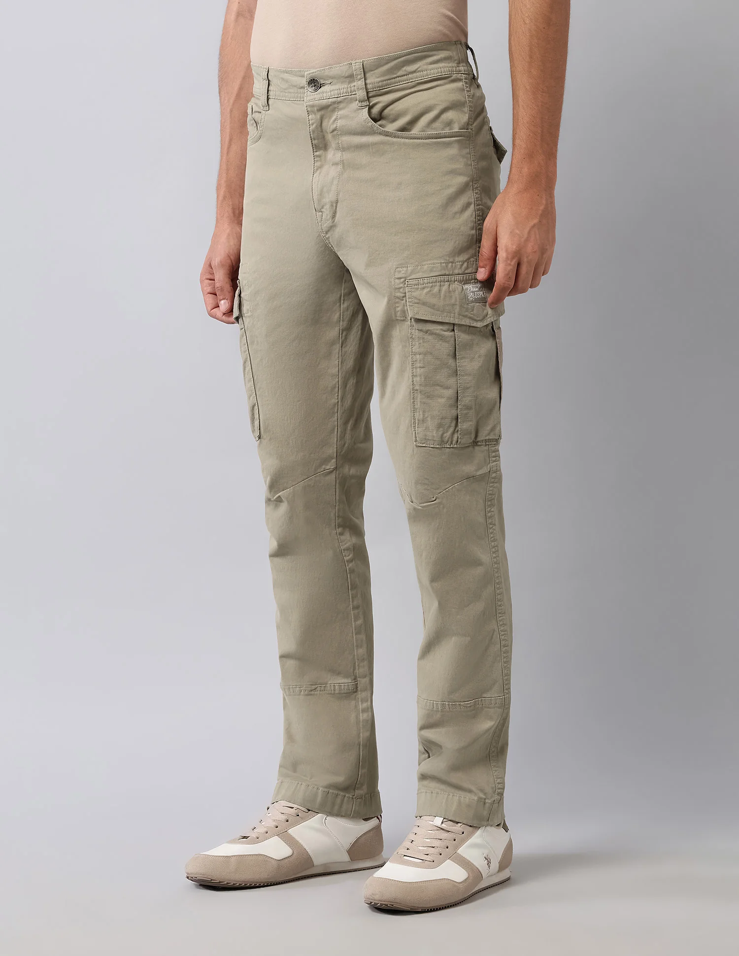 Mid Rise Straight Fit Cargos - Image 4