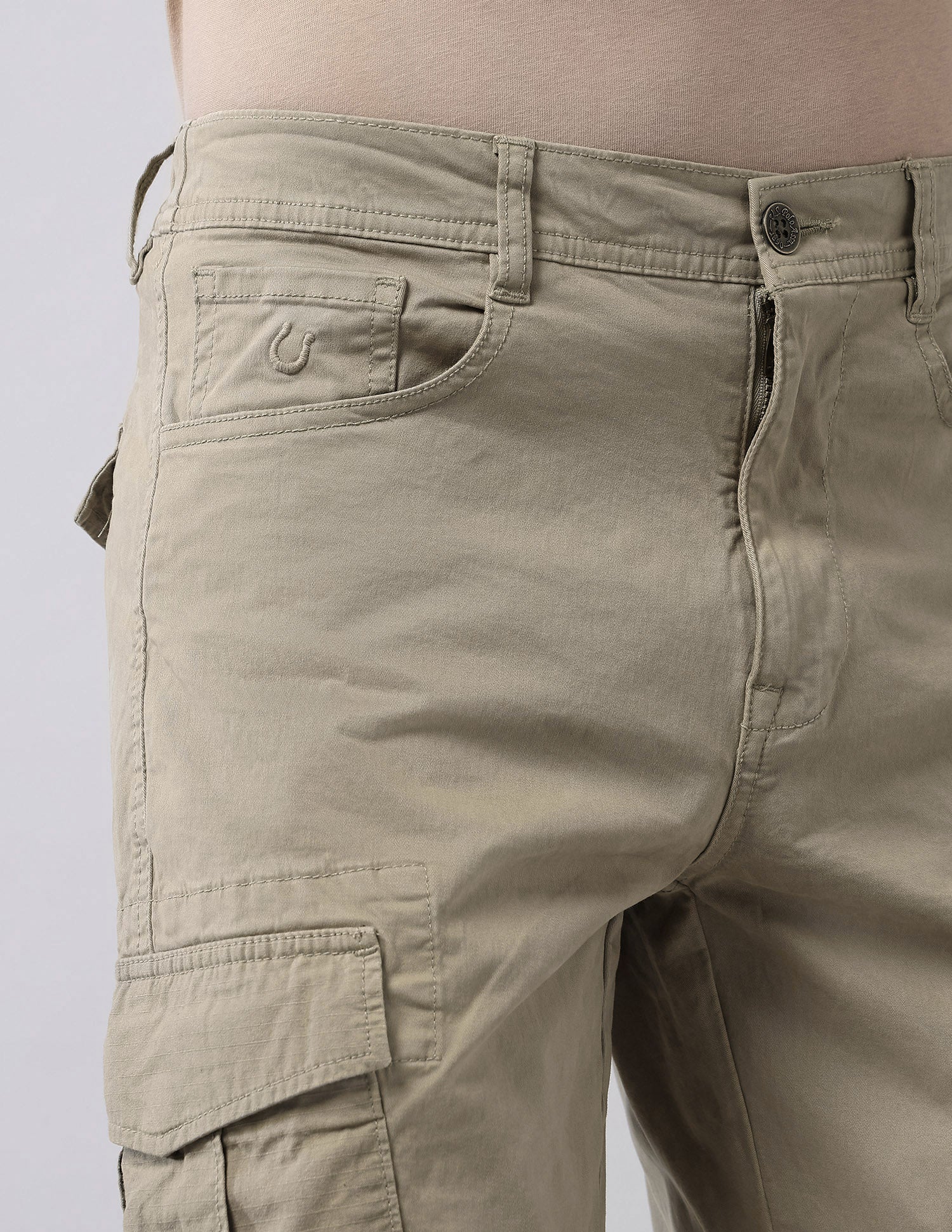 Mid Rise Straight Fit Cargos - Image 7