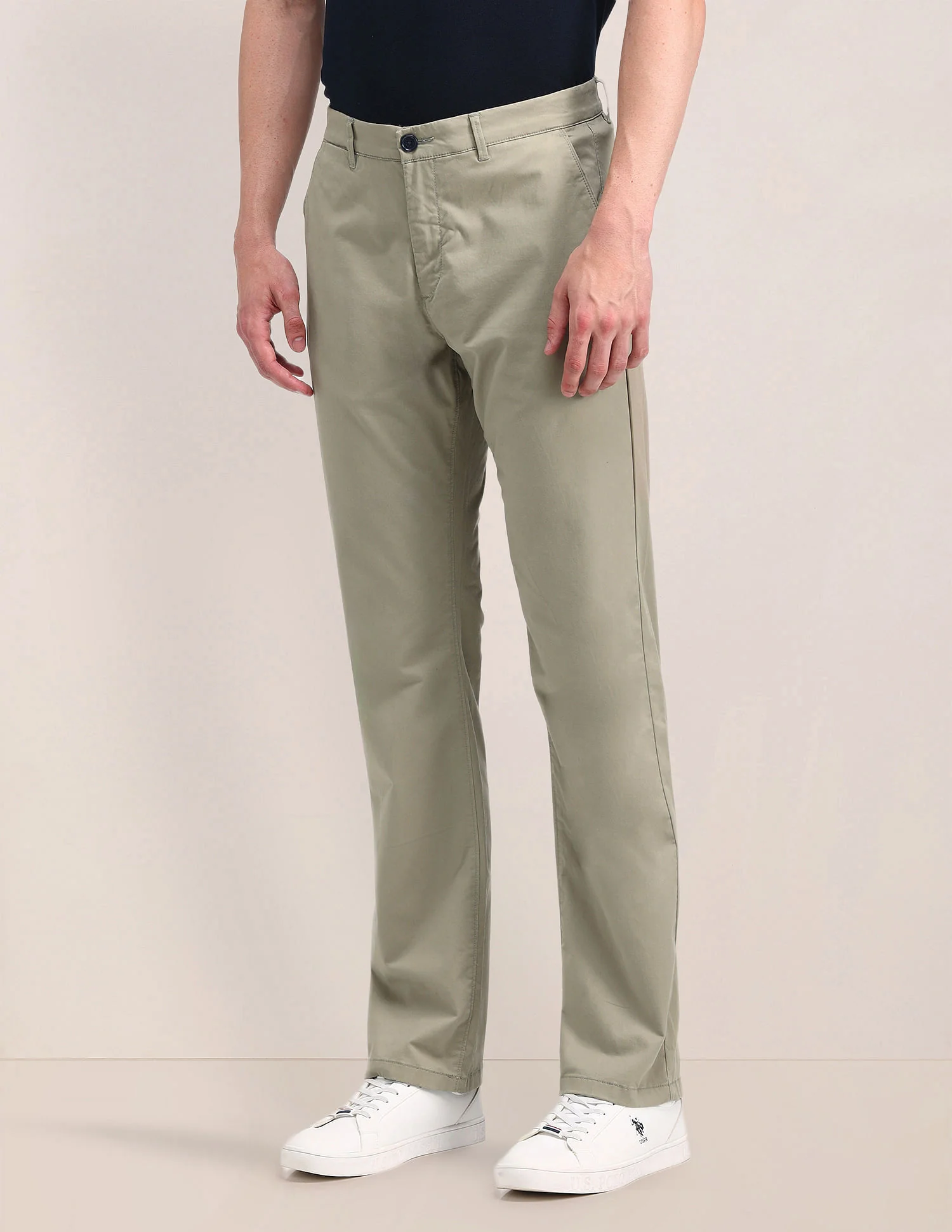 Mid Rise Straight Fit Trousers - Image 4