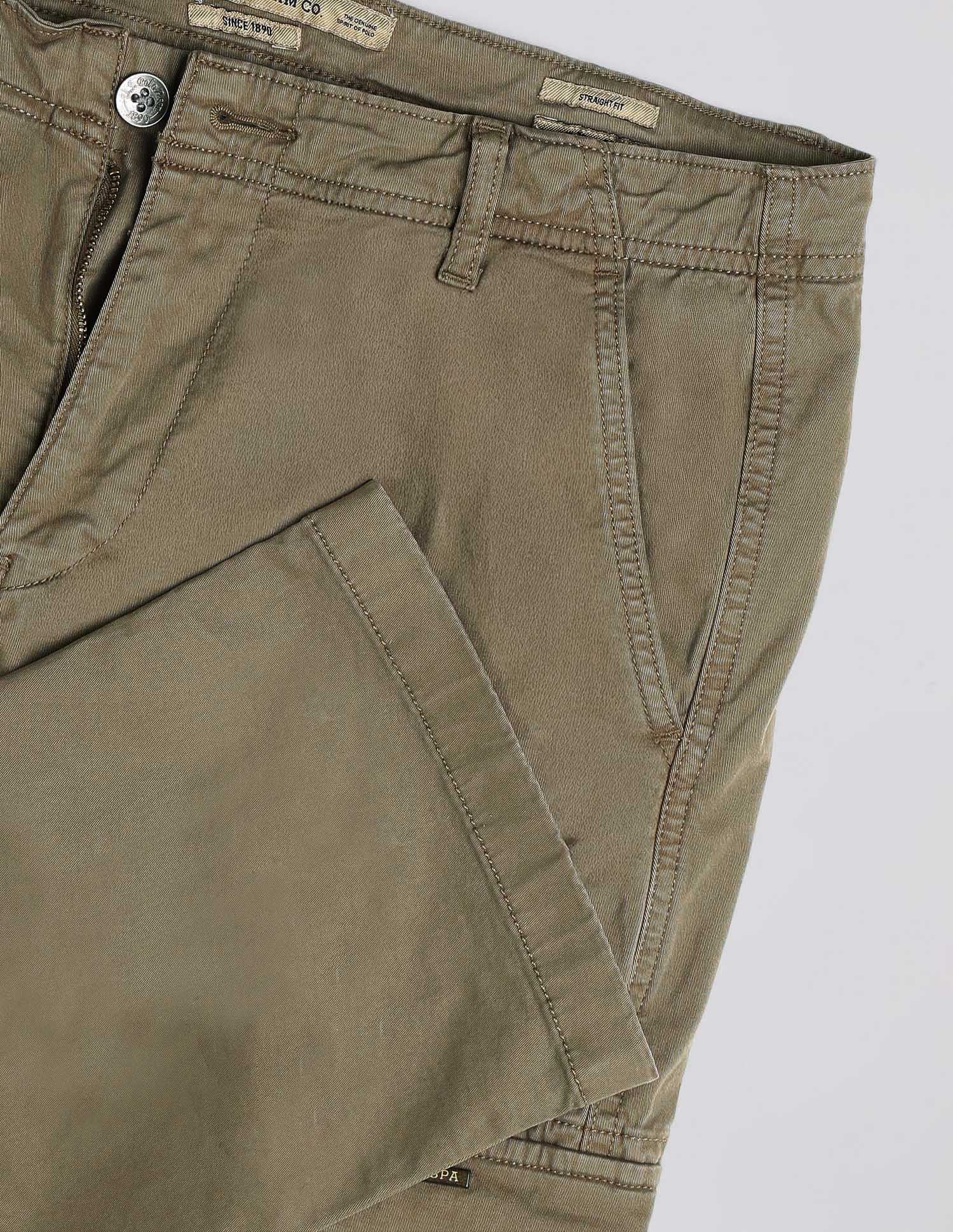 Mid Rise Twill Straight Fit Cargos - Image 2