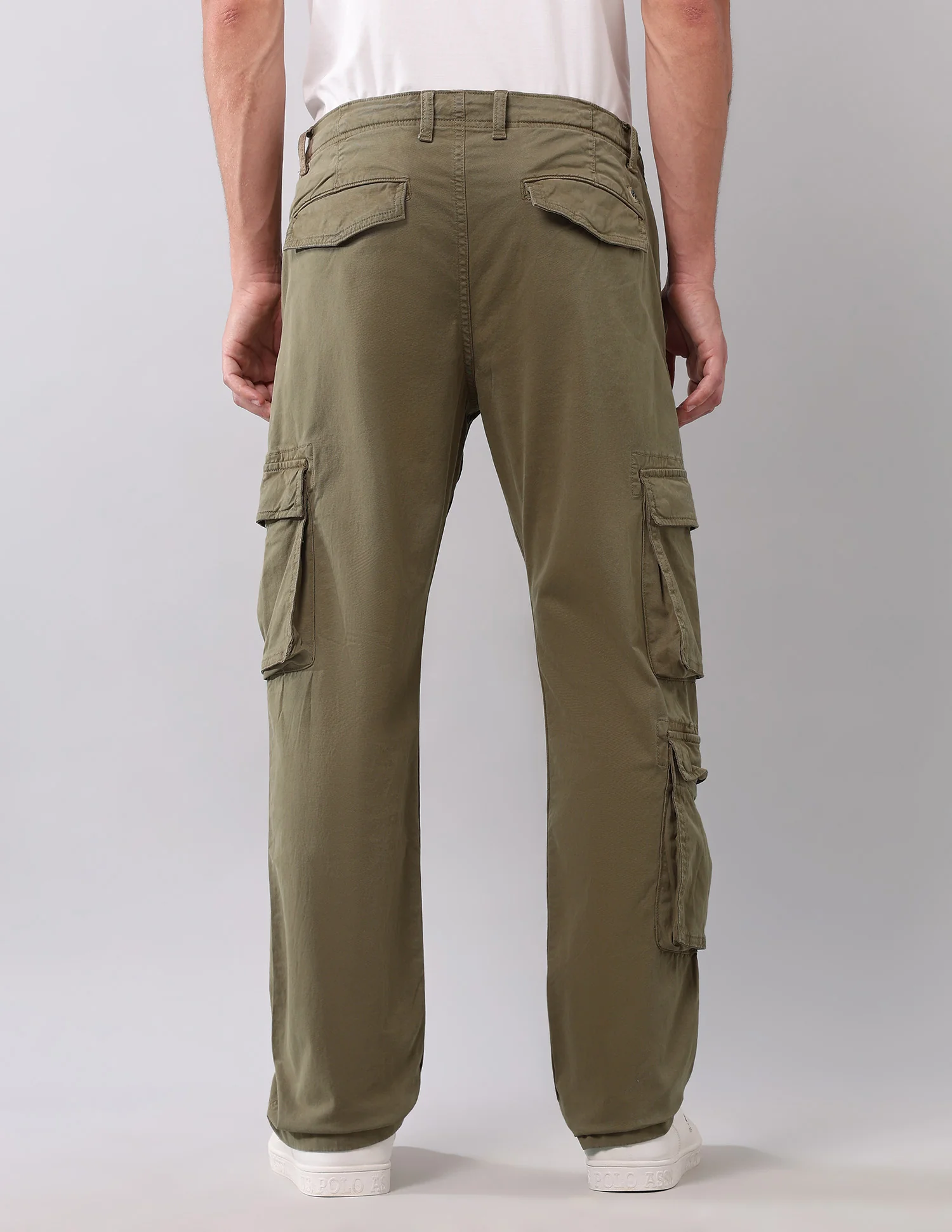 Mid Rise Twill Straight Fit Cargos - Image 5