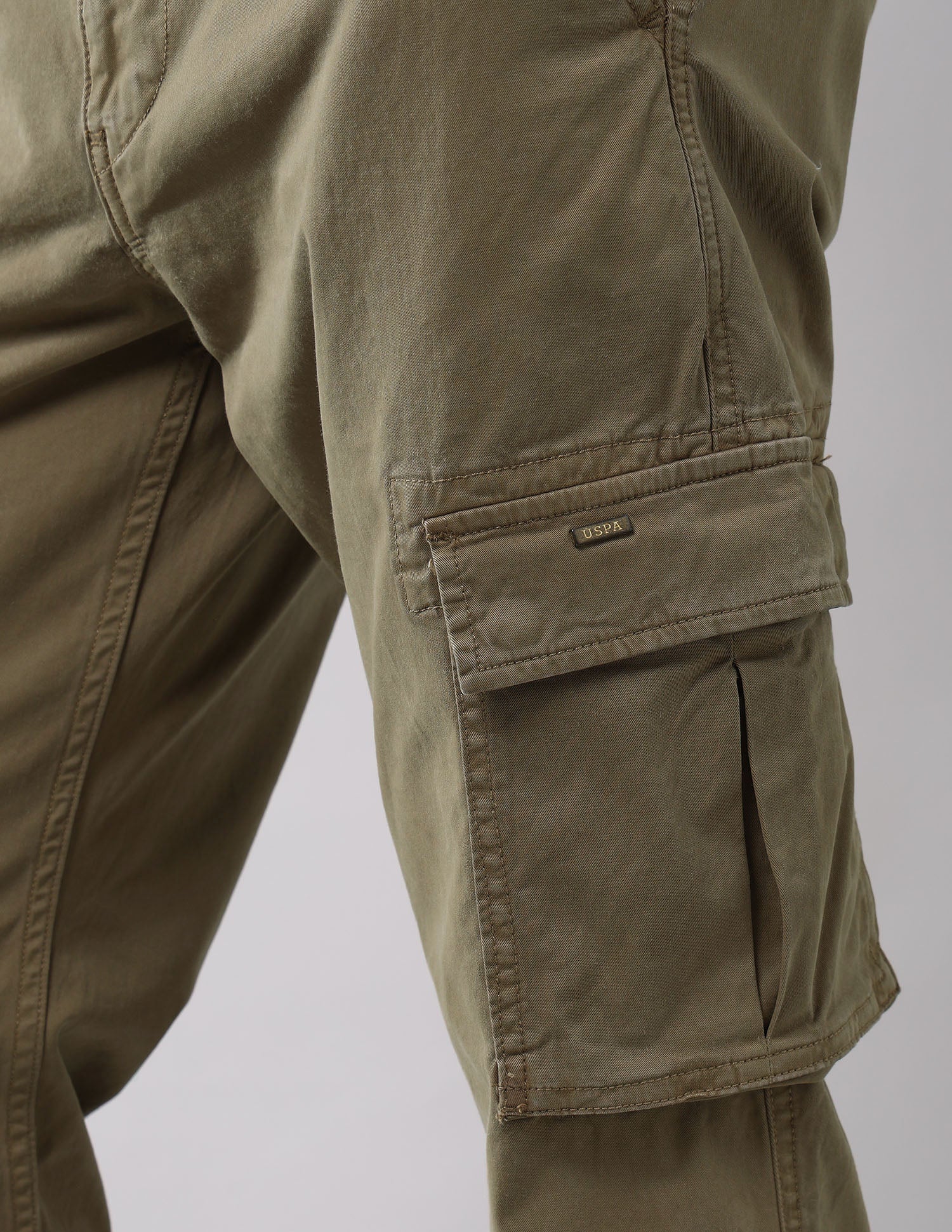 Mid Rise Twill Straight Fit Cargos - Image 9