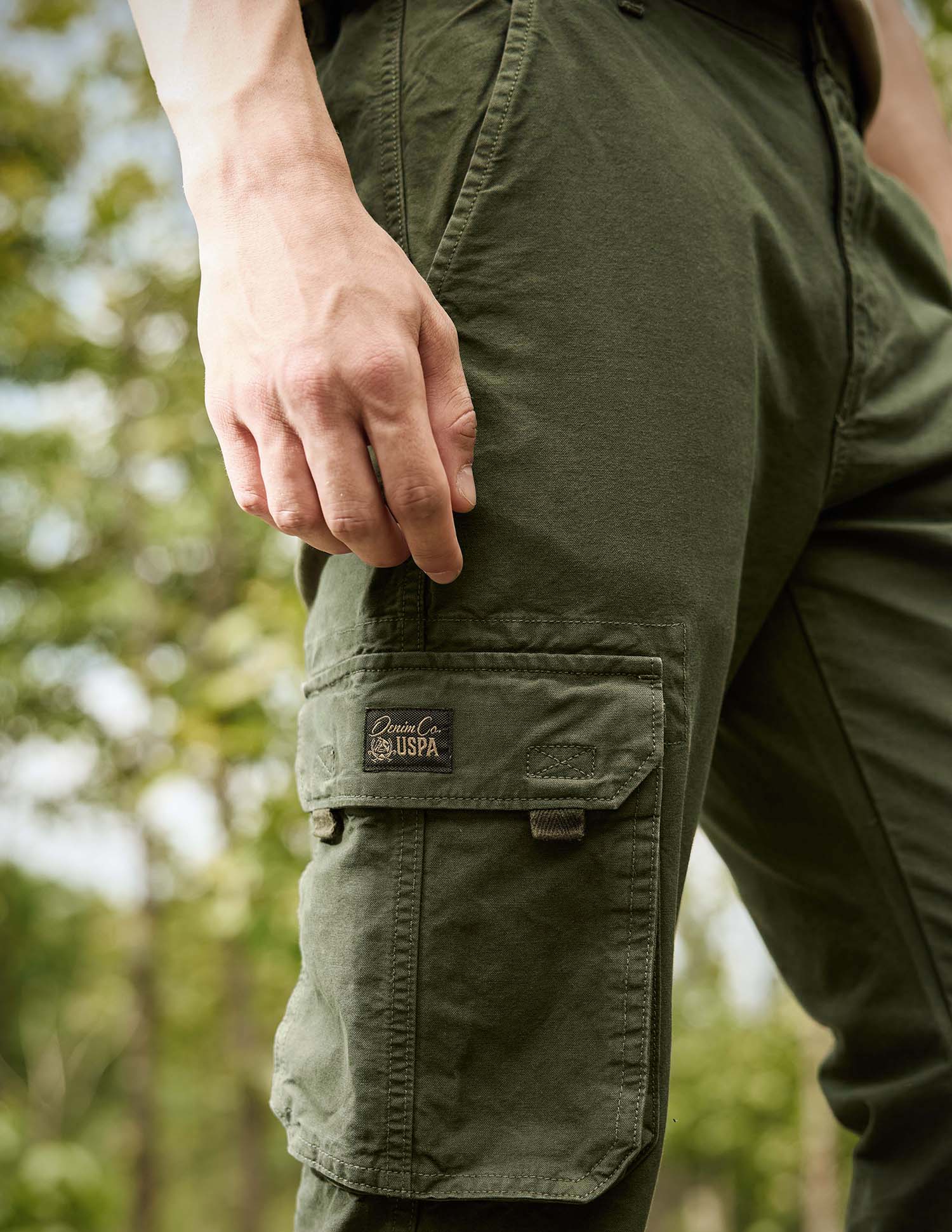 Mid Rise Twill Straight Fit Trousers - Image 7