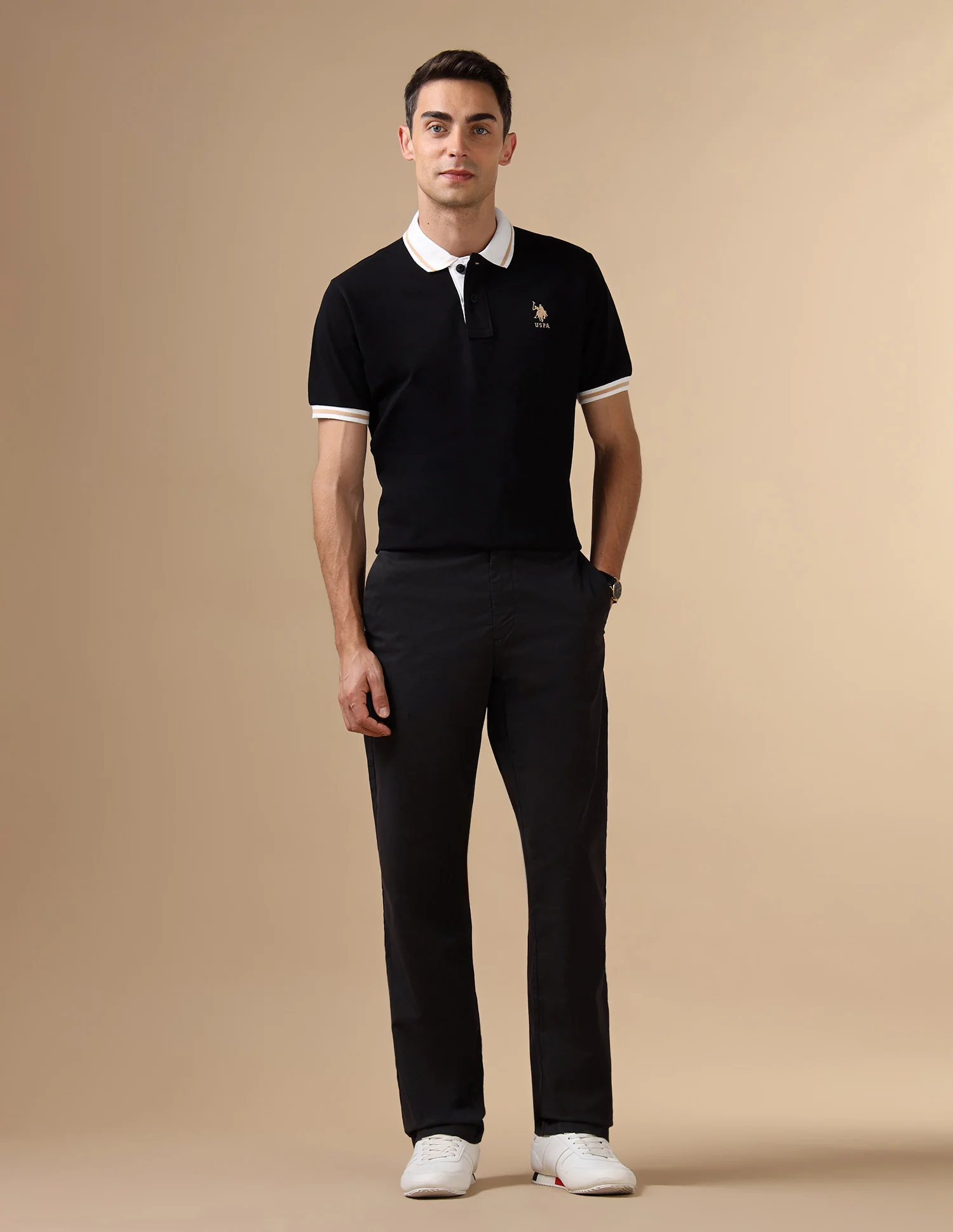 Mid Rise Twill Trousers - Image 3