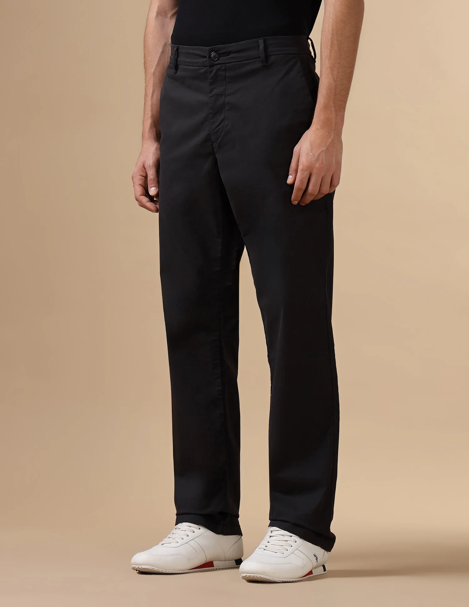 Mid Rise Twill Trousers - Image 4