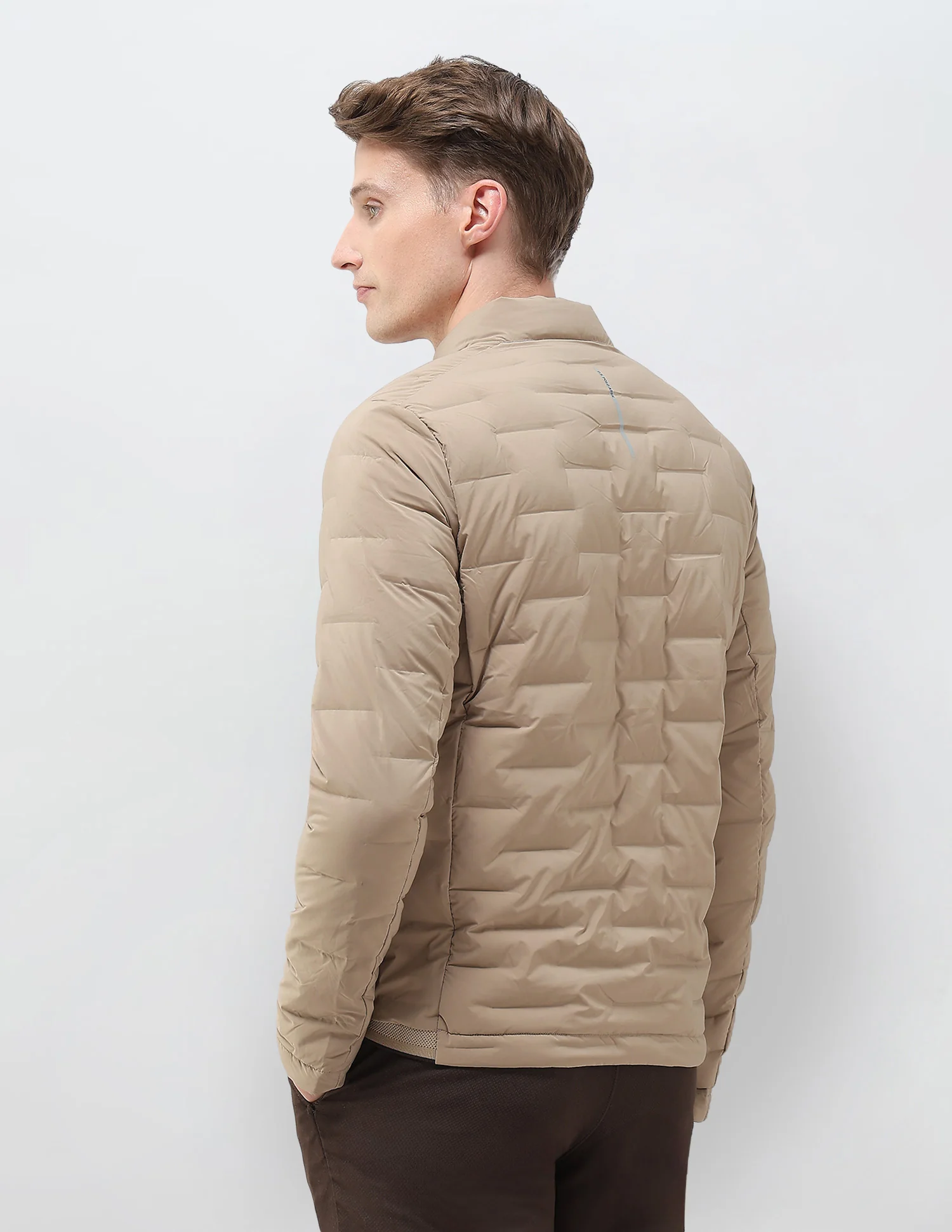 Mock Collar Regular Fit Smart Heat Jacket - Image 5