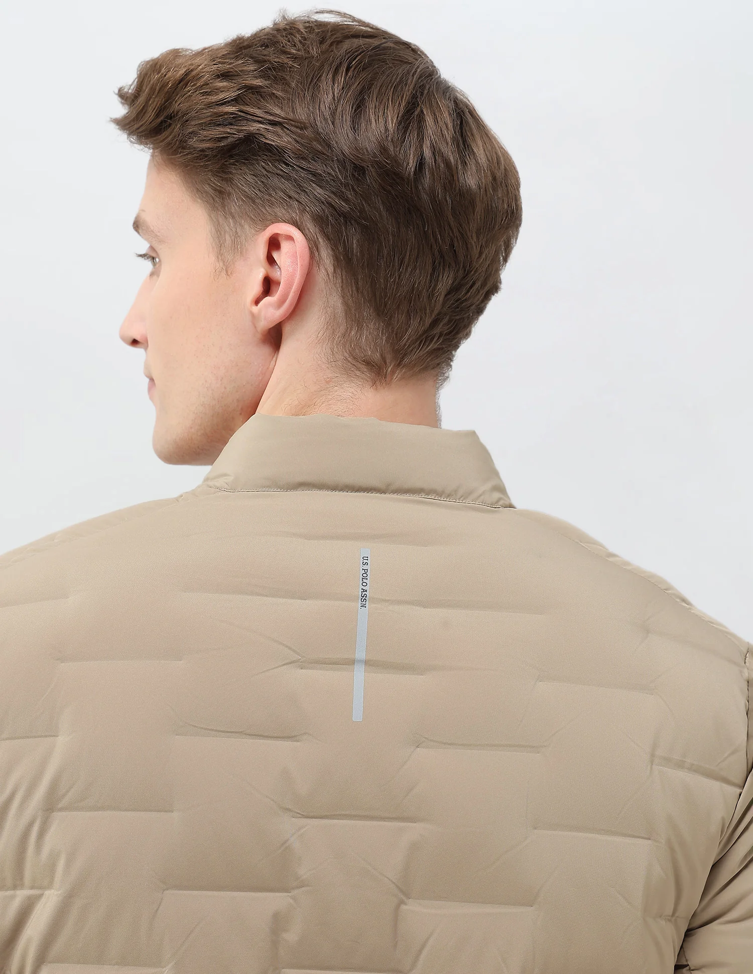 Mock Collar Regular Fit Smart Heat Jacket - Image 8