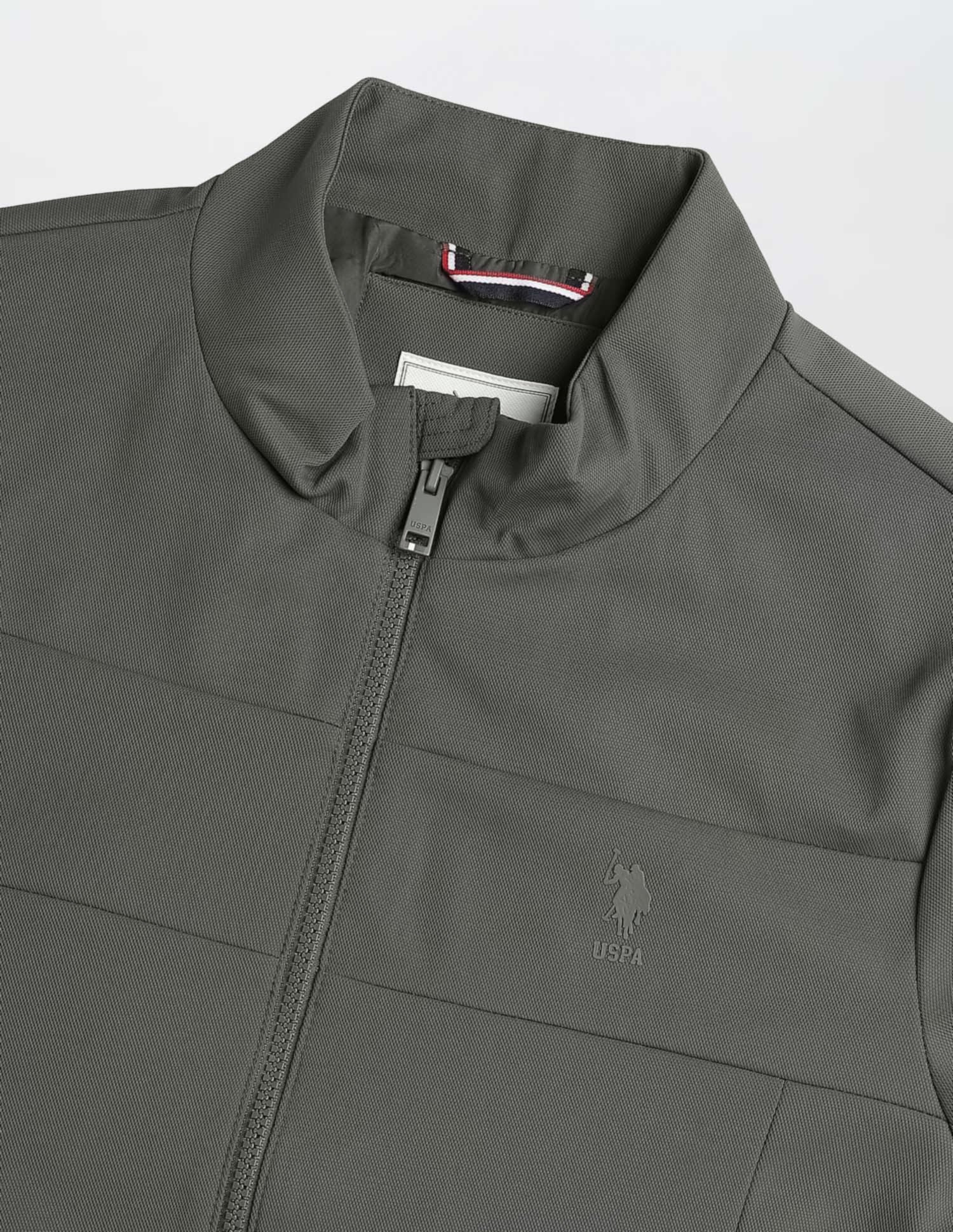Mock Collar Solid Jacket - Image 2