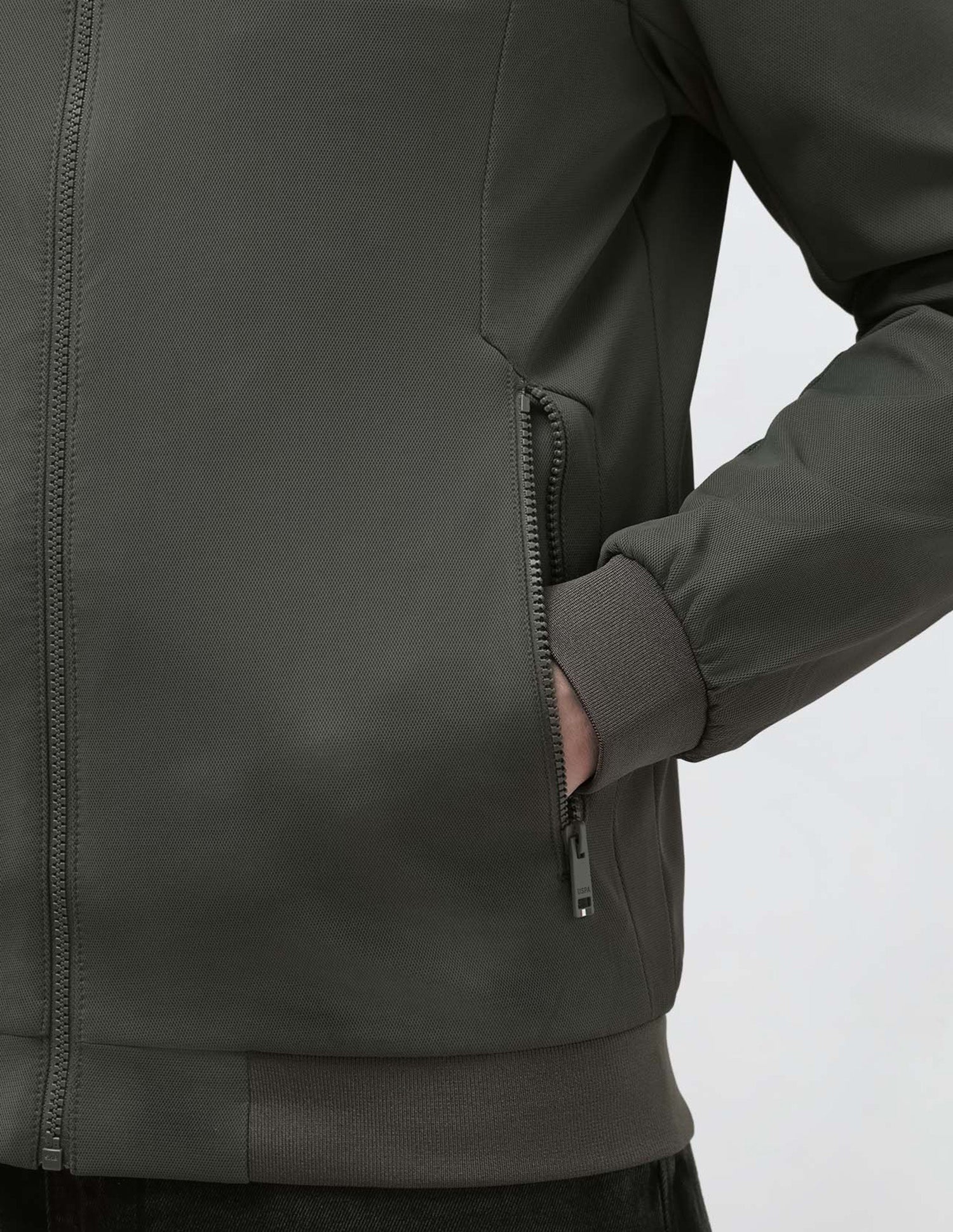 Mock Collar Solid Jacket - Image 8
